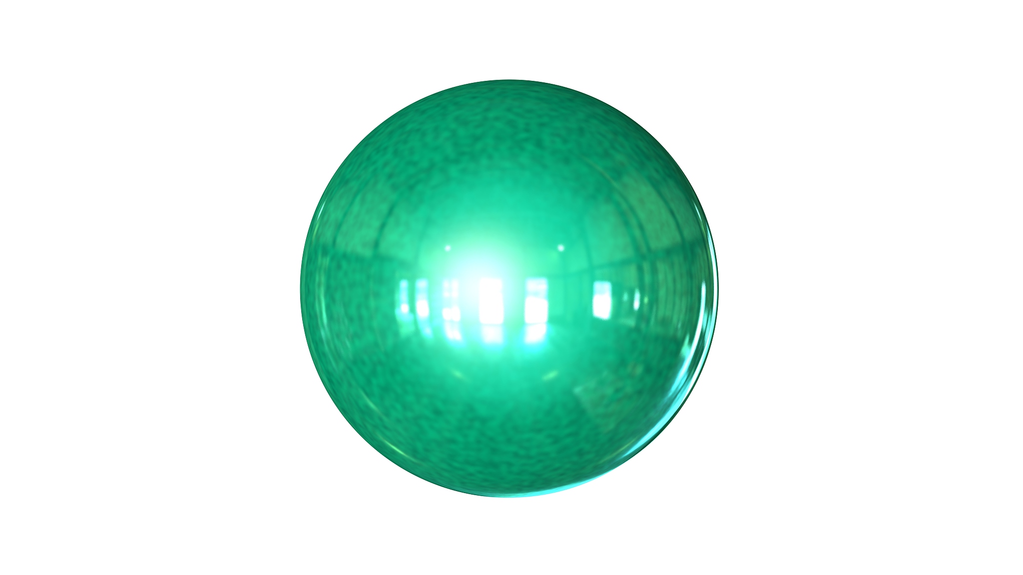 3d rendering of a shpere with structure isolated on white