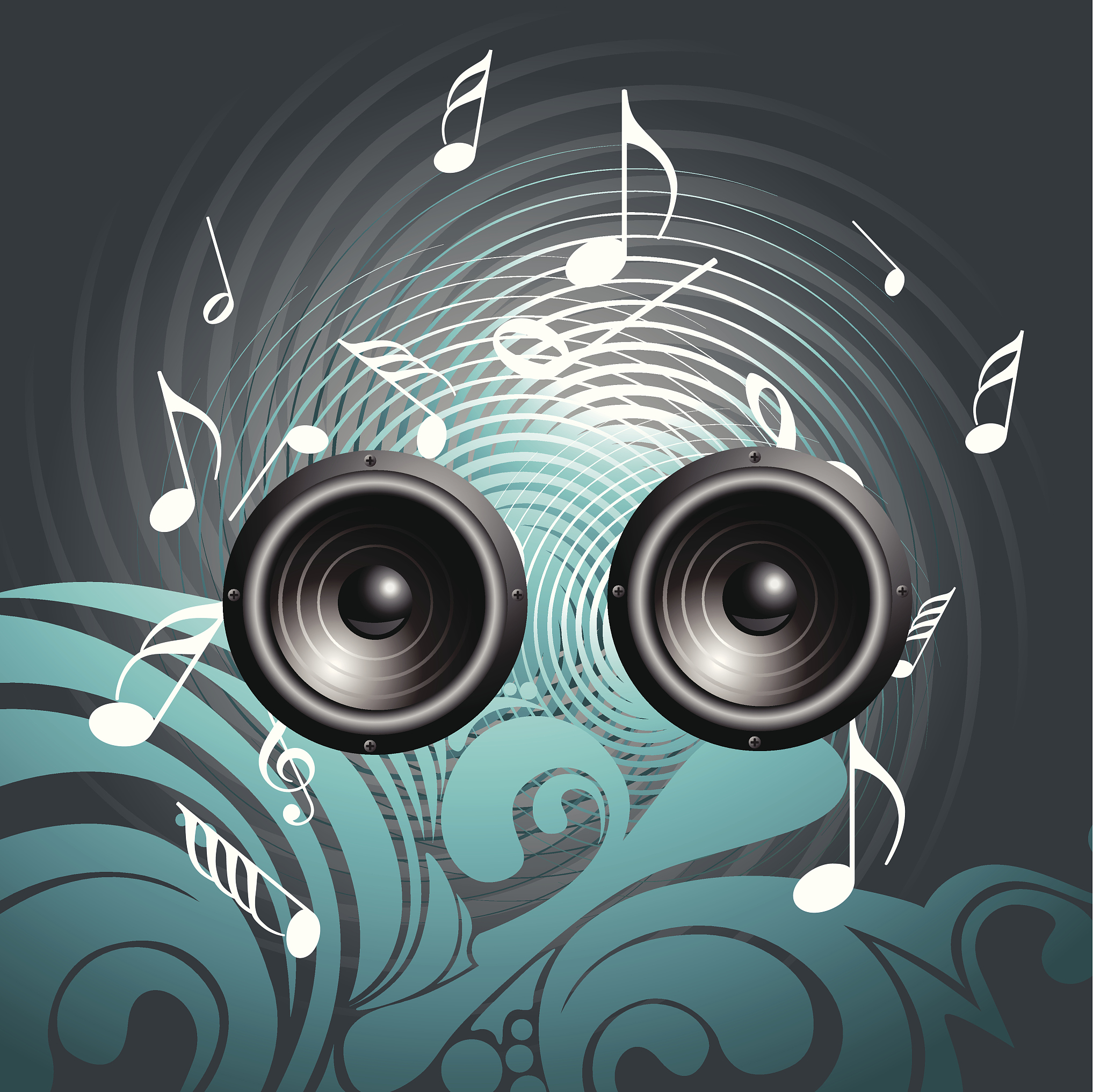 music speaker background