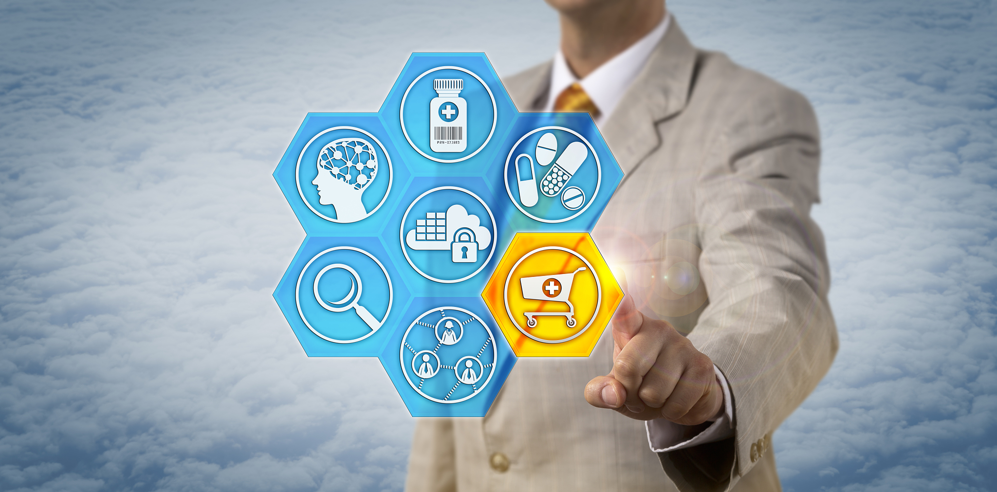 pharma marketer initiating e-shopping basket