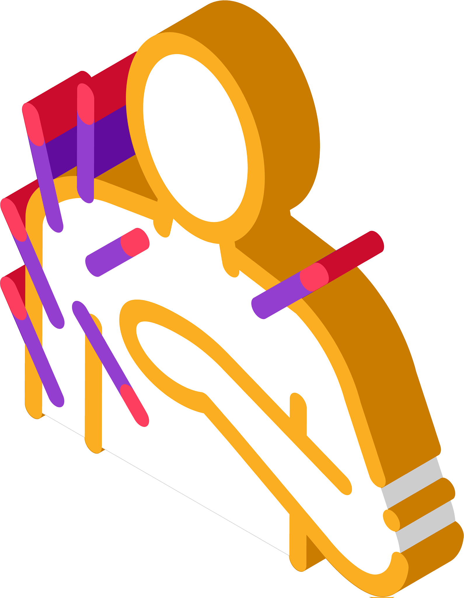 acupuncture shoulder isometric icon