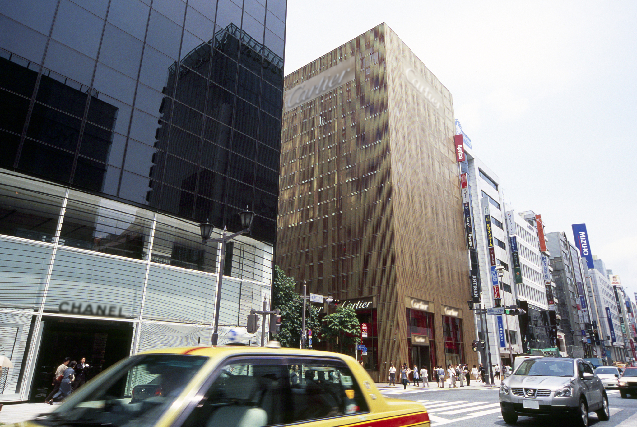 cityscape of ginza, tokyo, japan