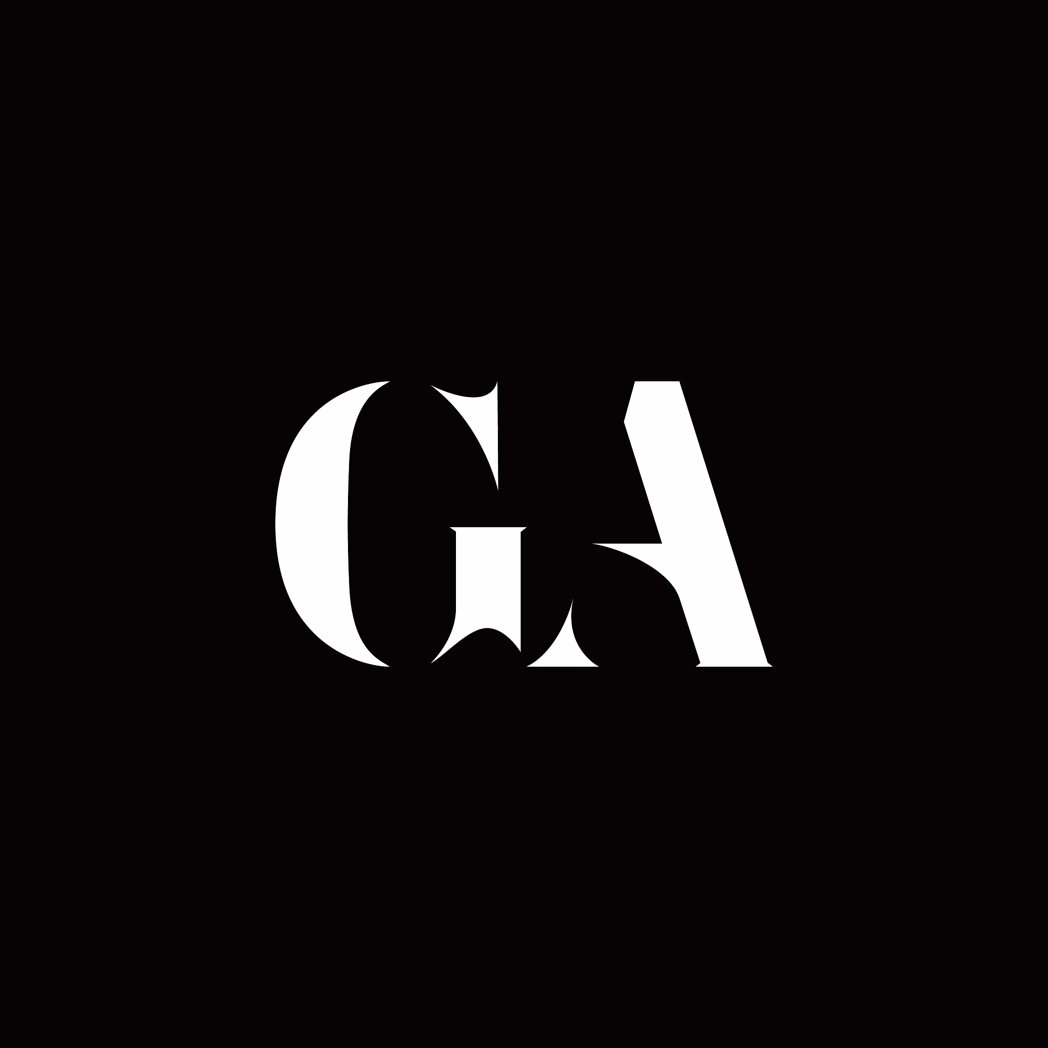 ga logo letter initial logo designs template