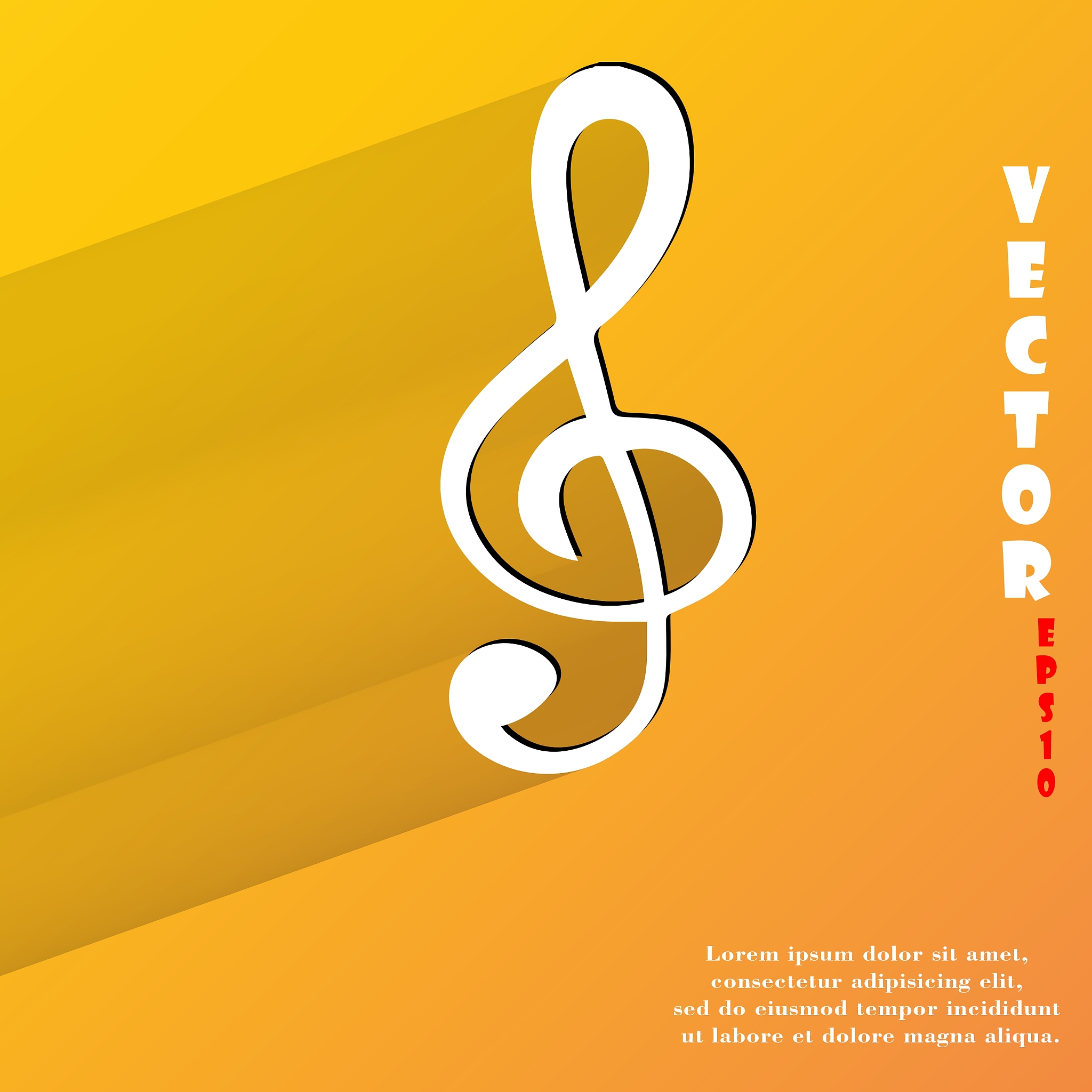 music elements notes web icon flat design