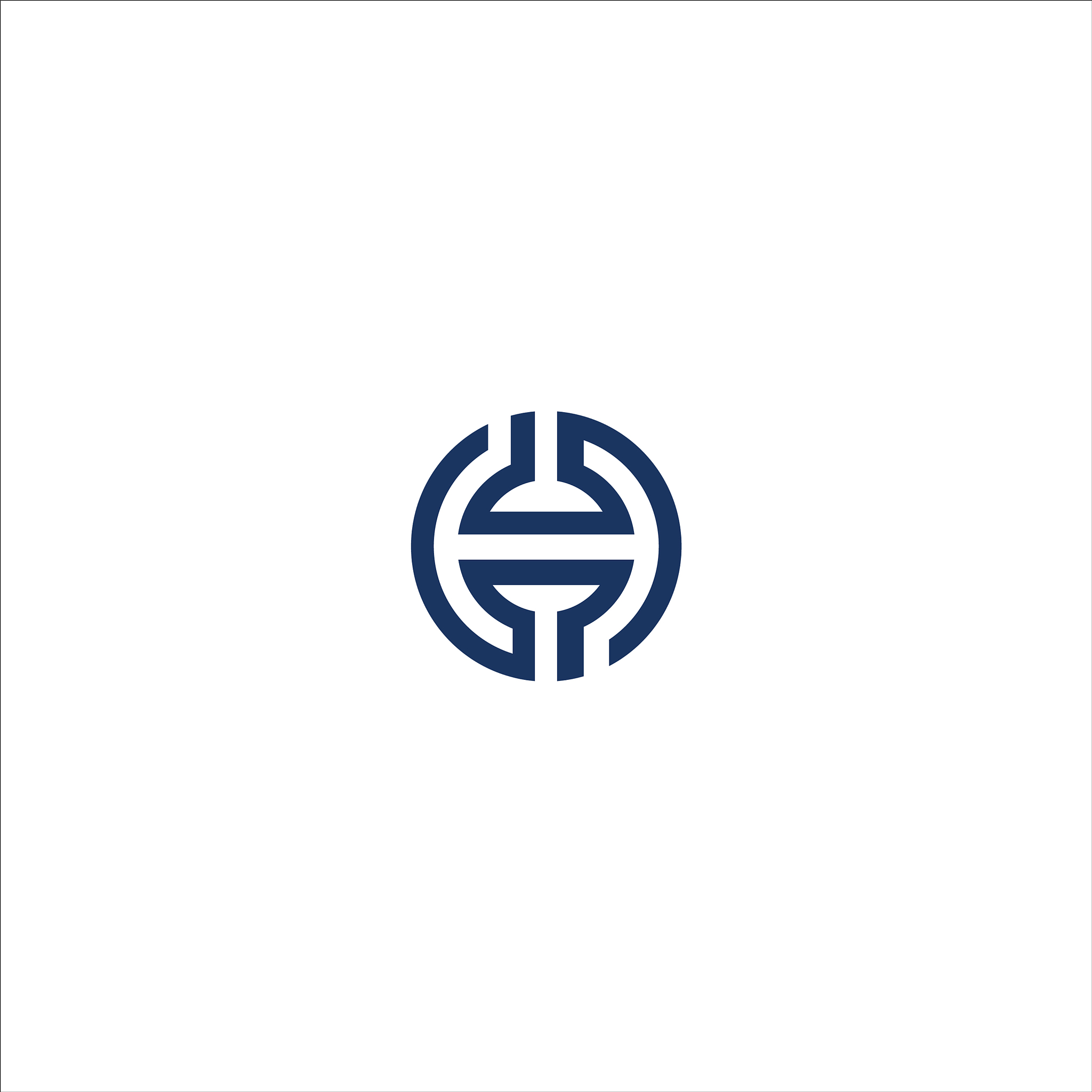 initial letter hc or ch logo design template