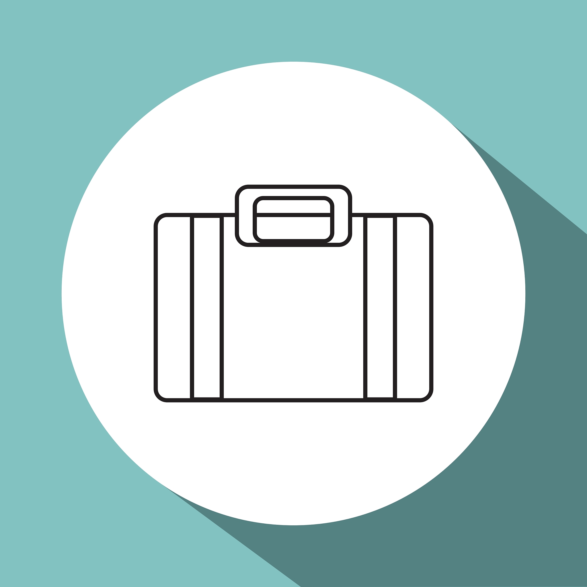 travel design trip icon isolated