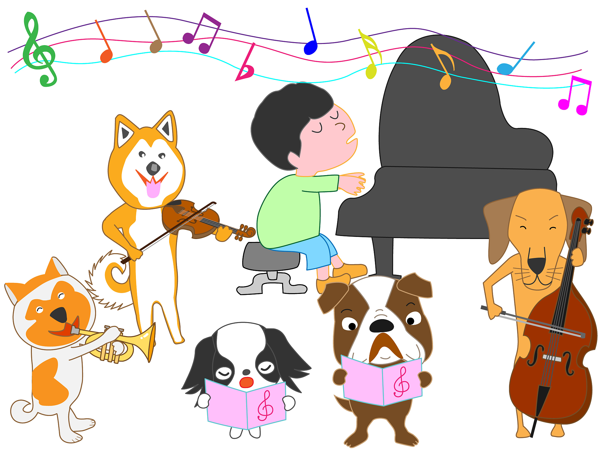 music dog