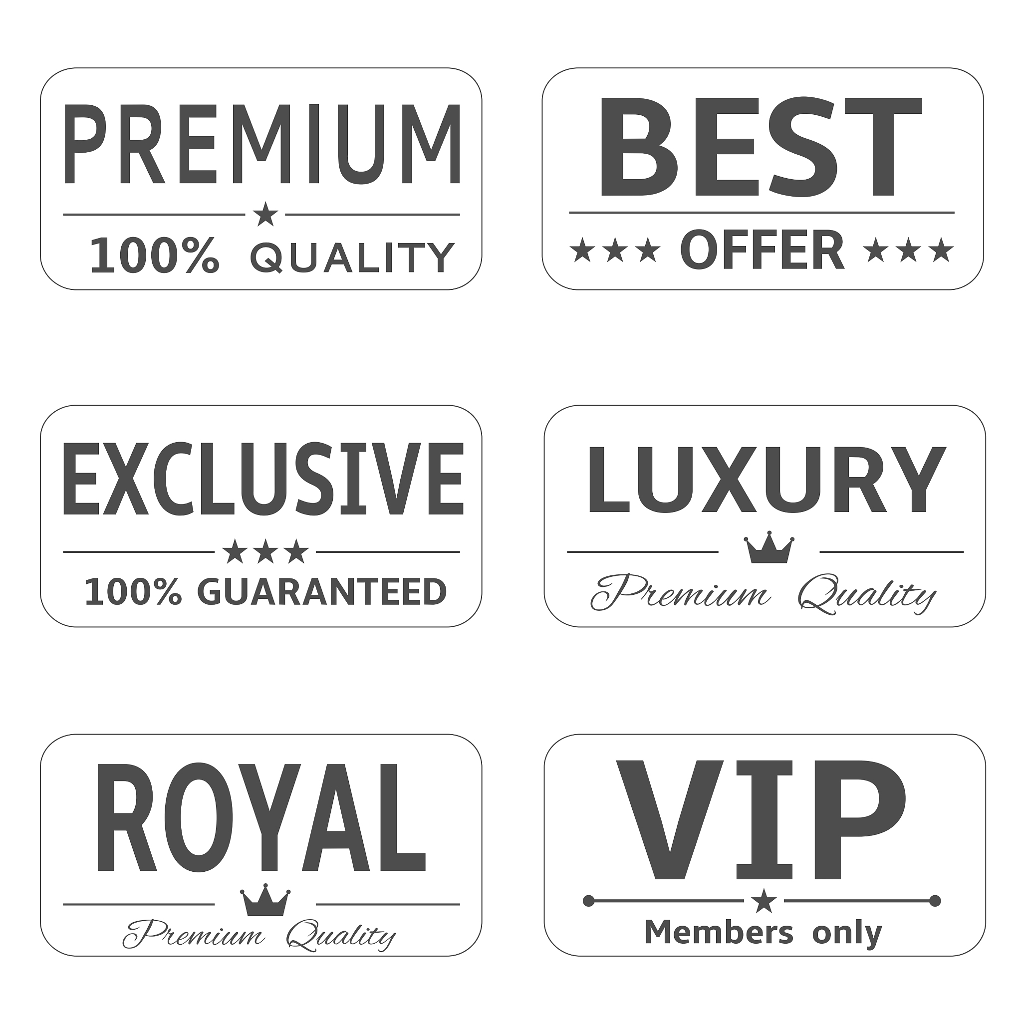minimalistic luxury labels