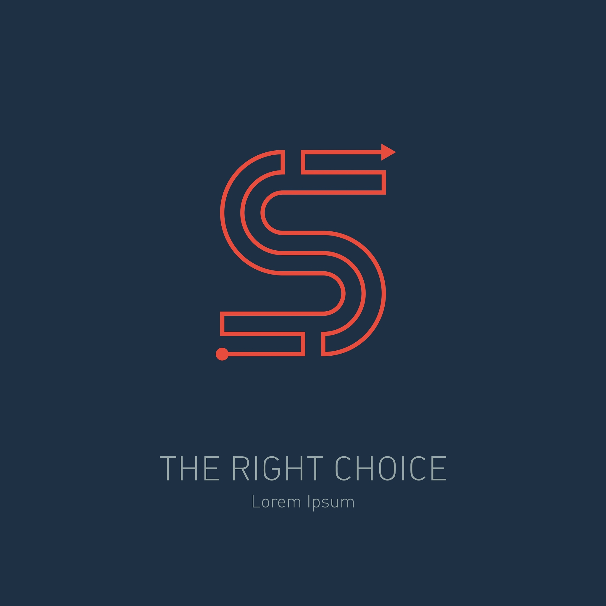 logo design template letter s concept idea of the