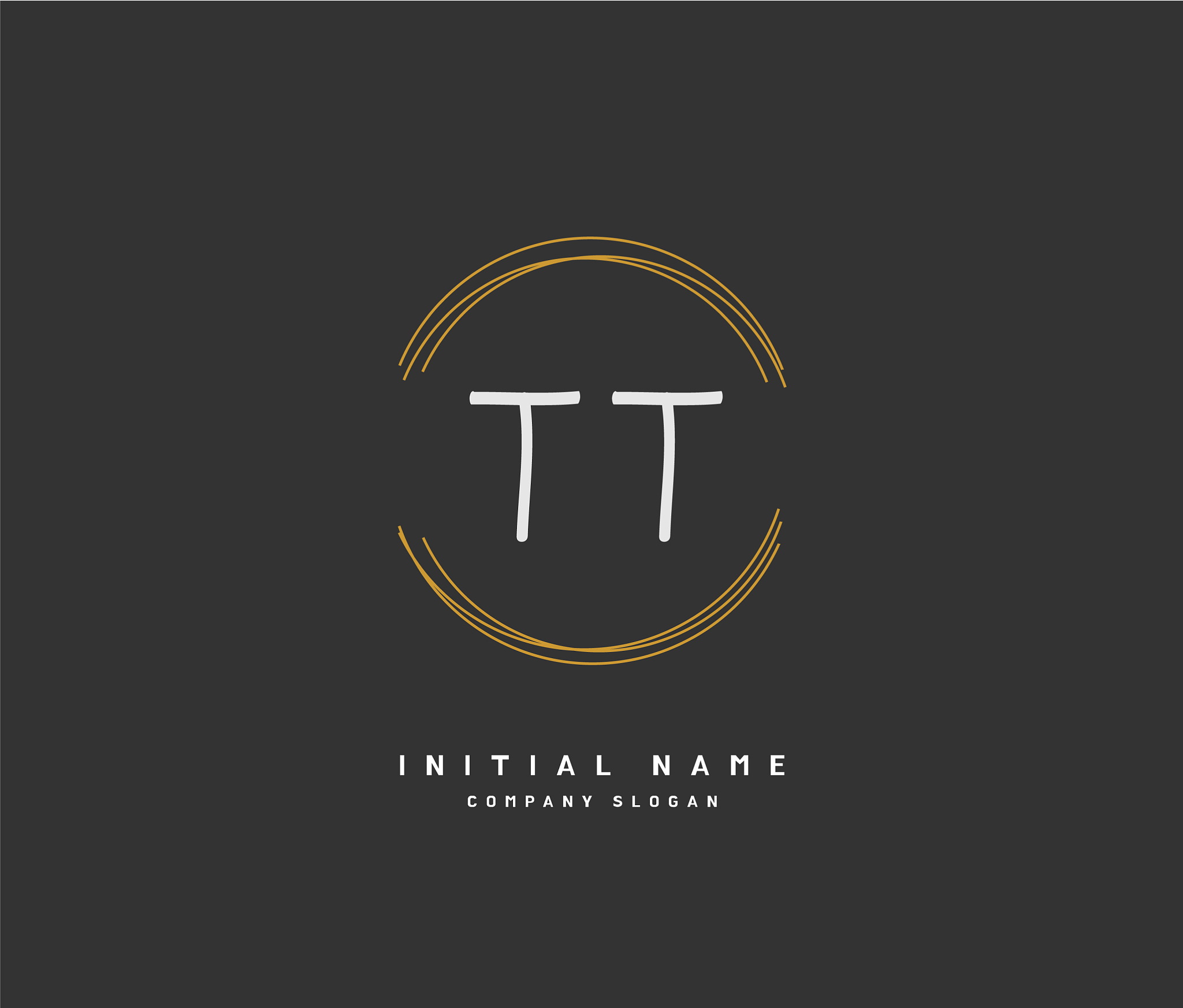 t t tt beauty initial logo handwriting logo of