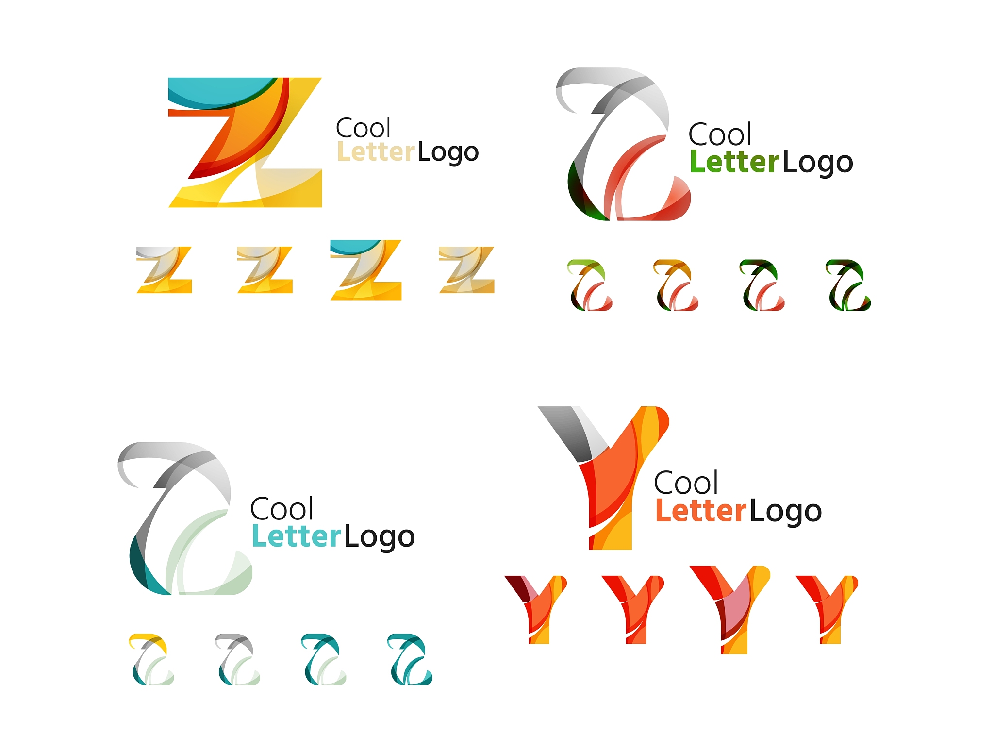 letter business emblem collection