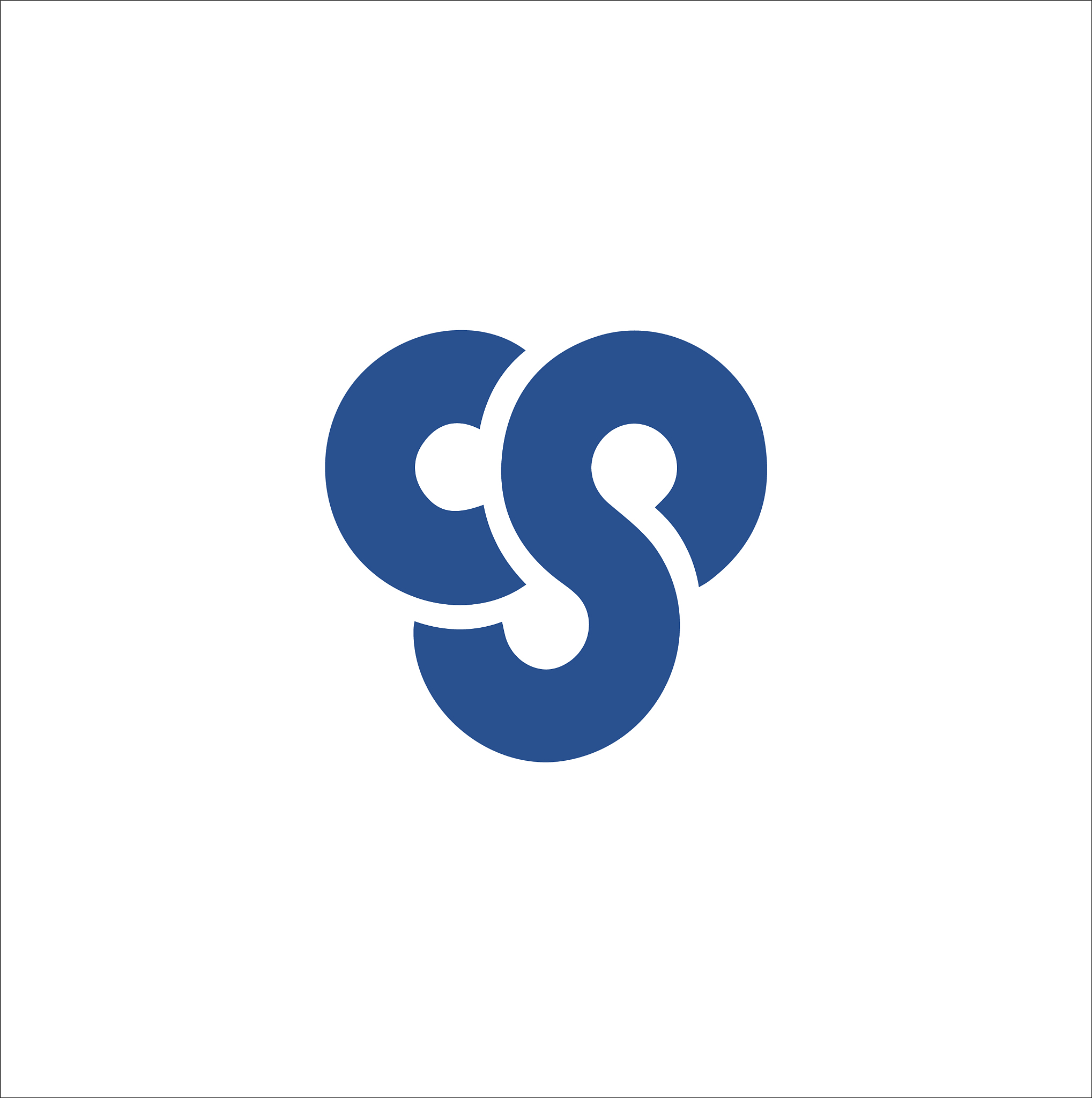 cs and sc creative initial based letter