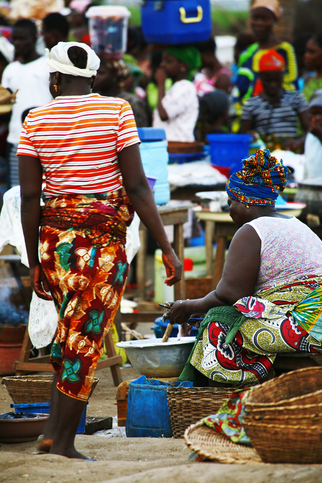 african market scene