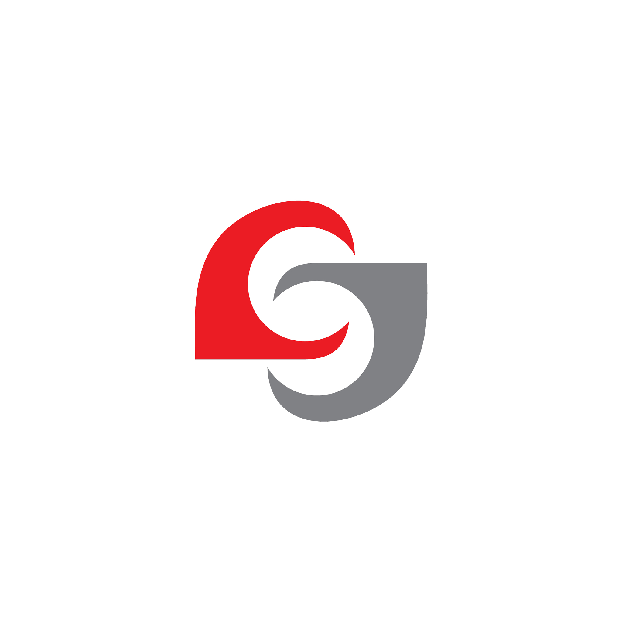 s letter initial icon logo design template
