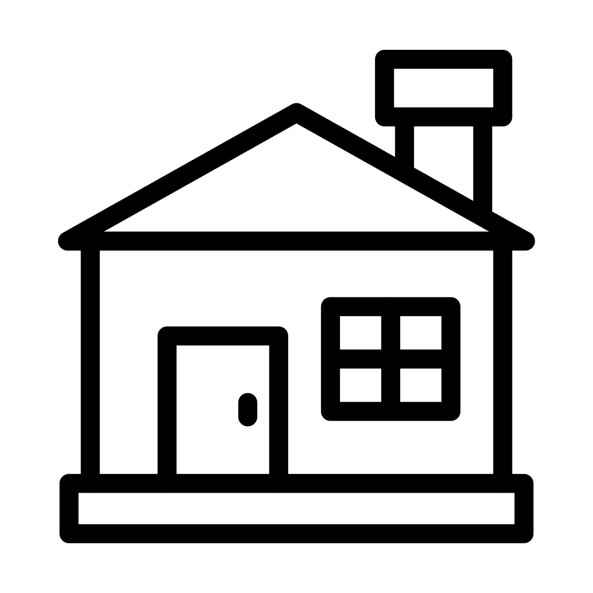 积木店铺用房子简笔画做logo的含义