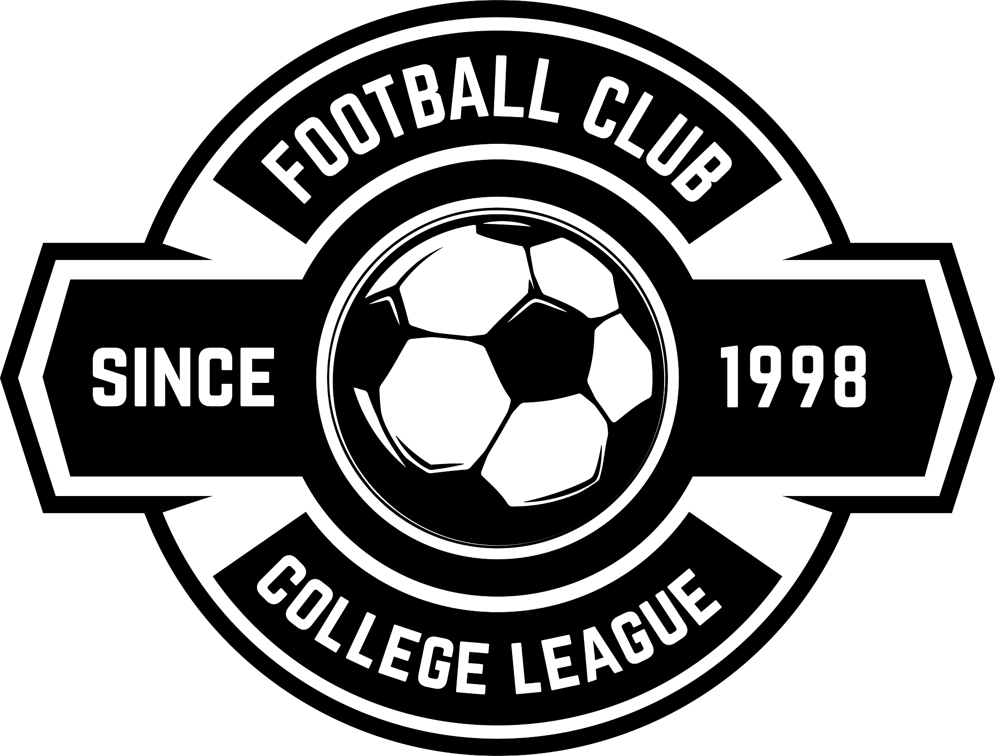 soccer football emblems design element for logo