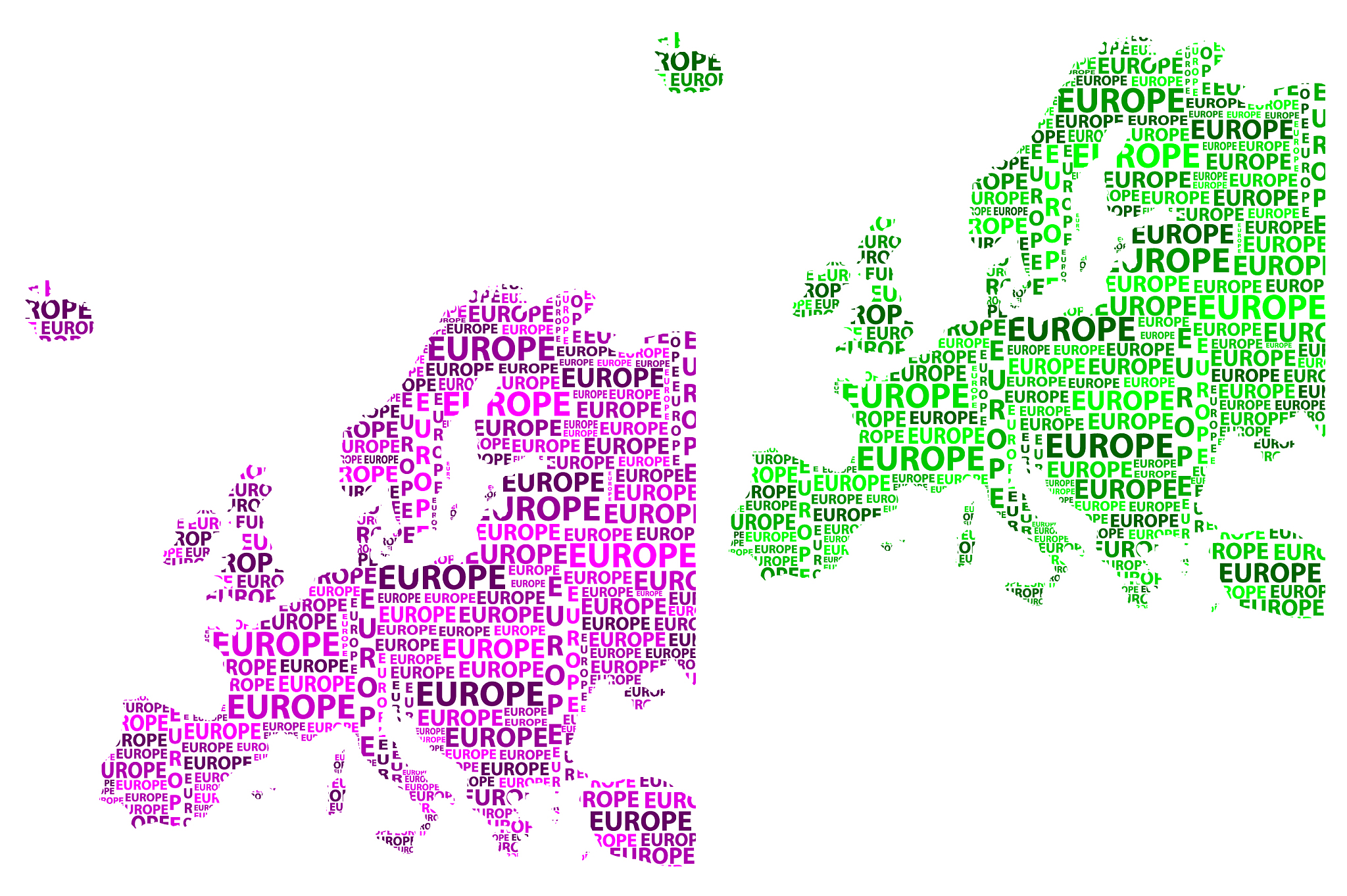 map of continent europe