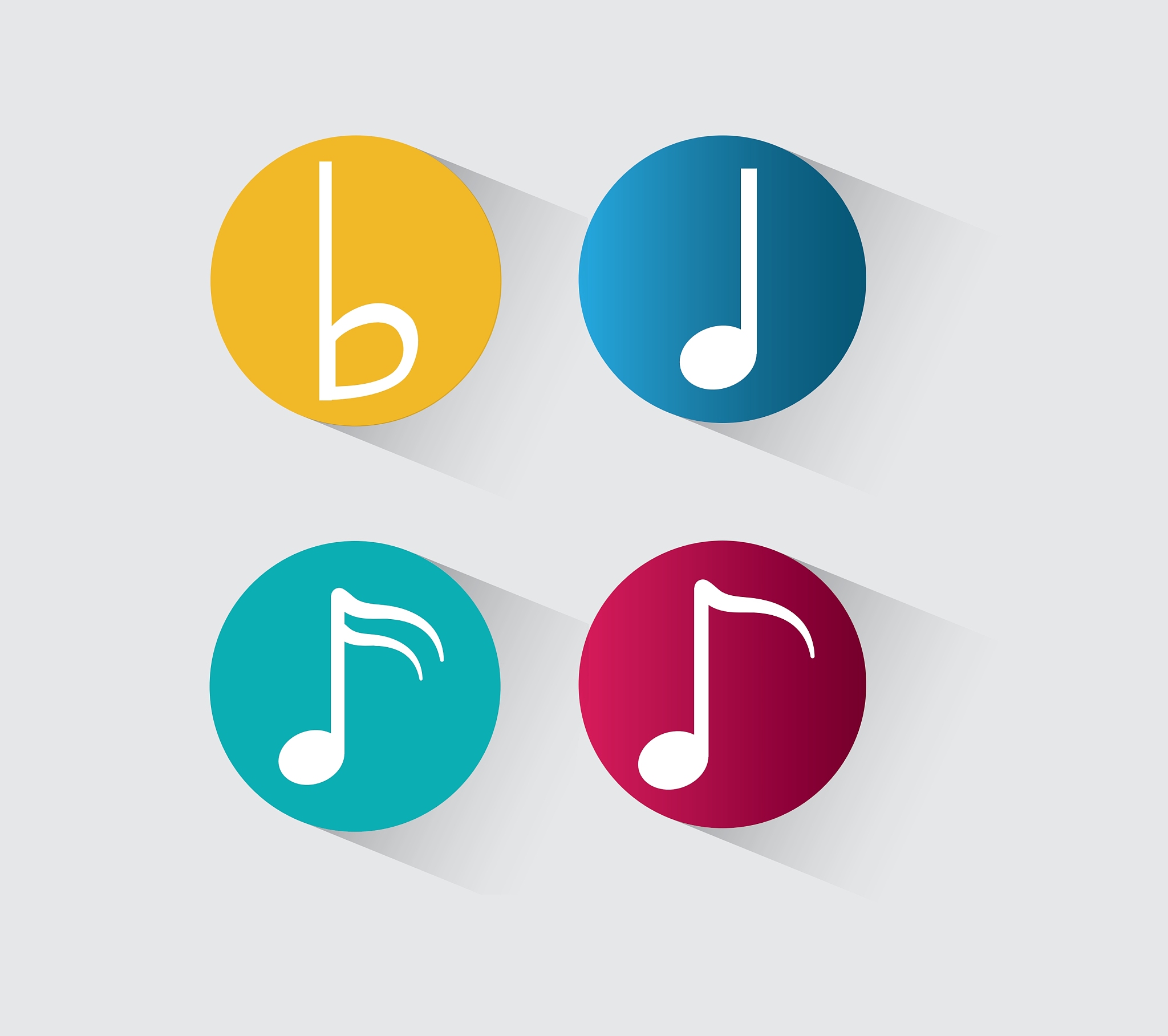 music notes sound art