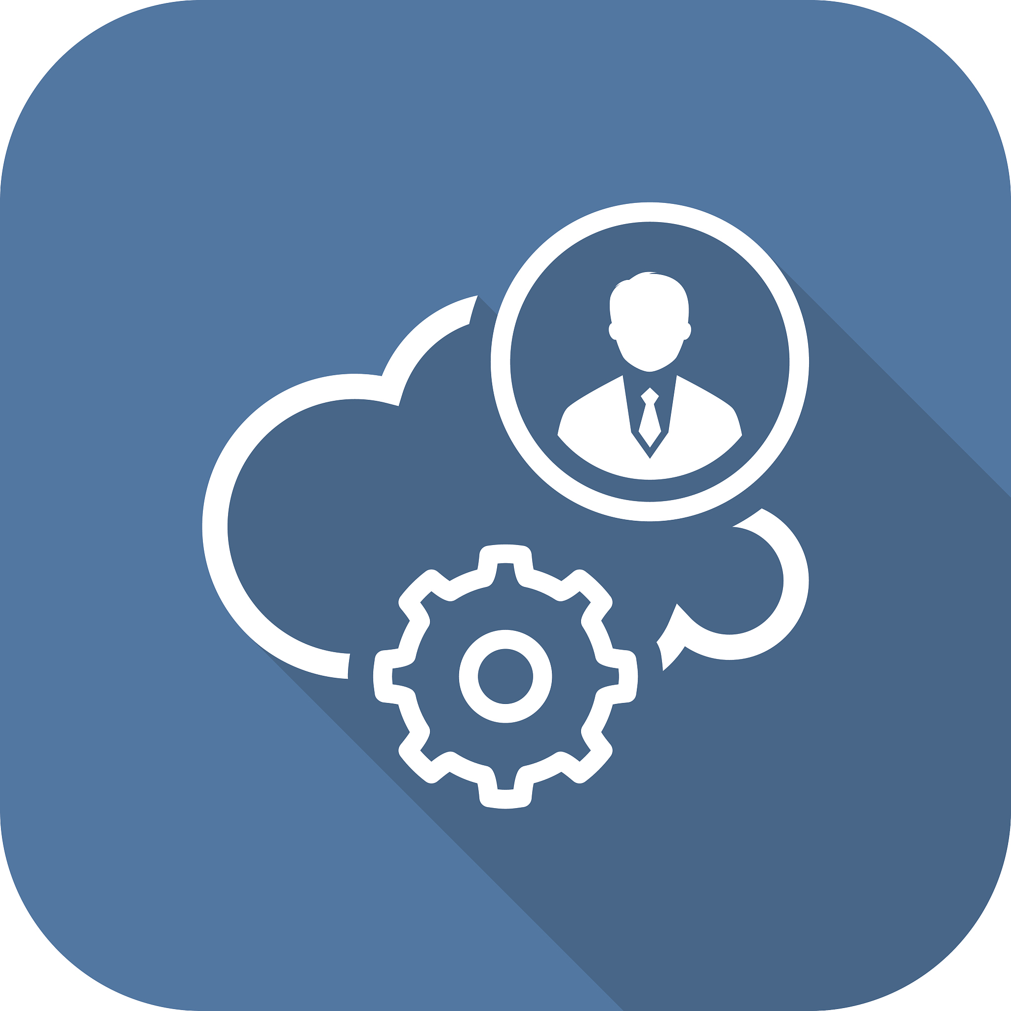 cloud processing icon. flat design.