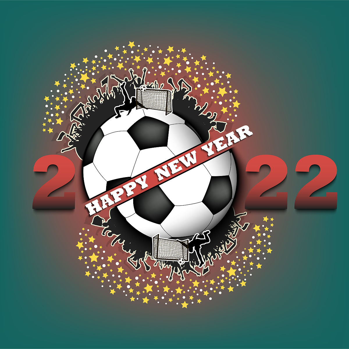 2022和足球新年快乐