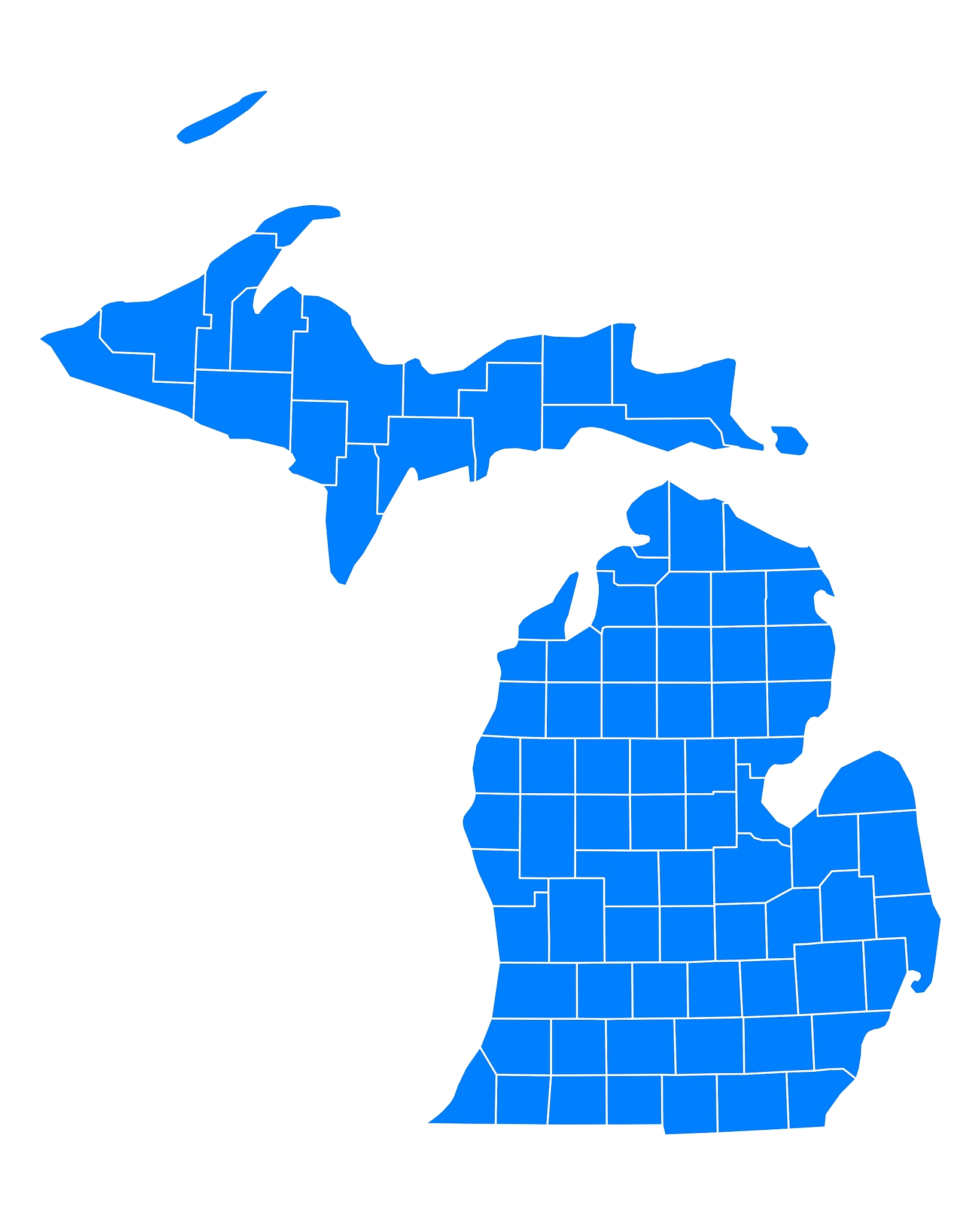 map of michigan