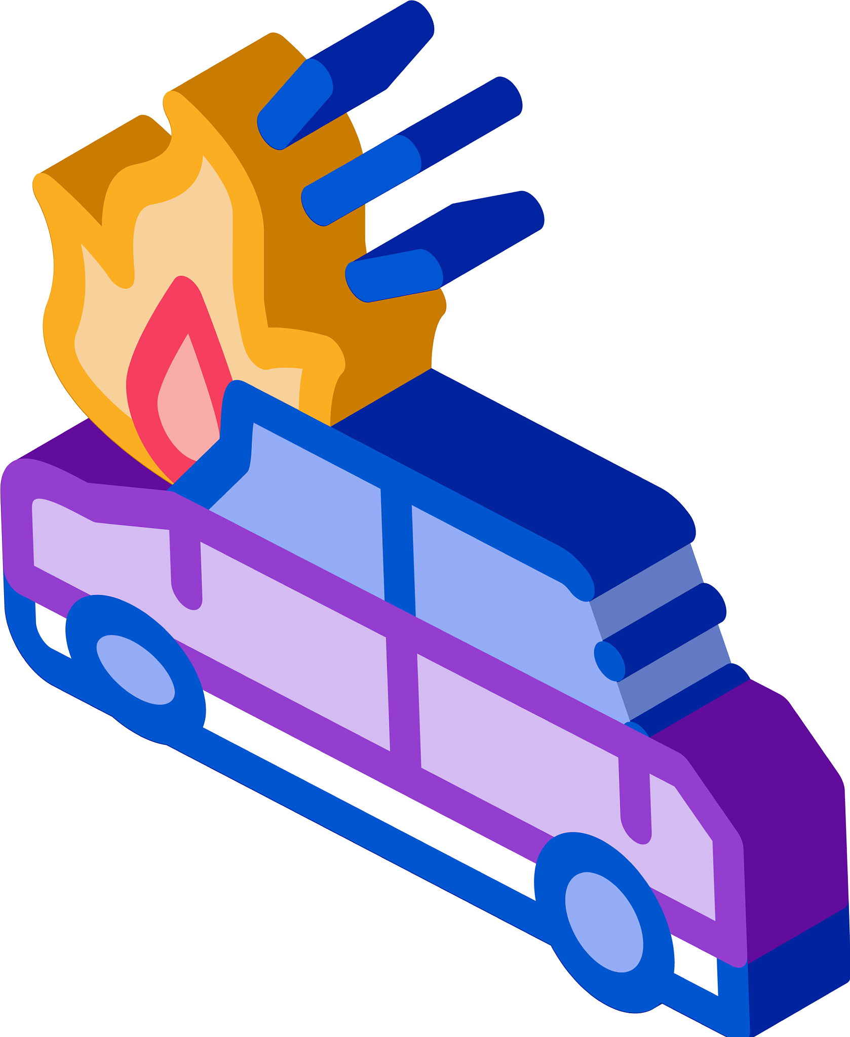 car ignition isometric icon