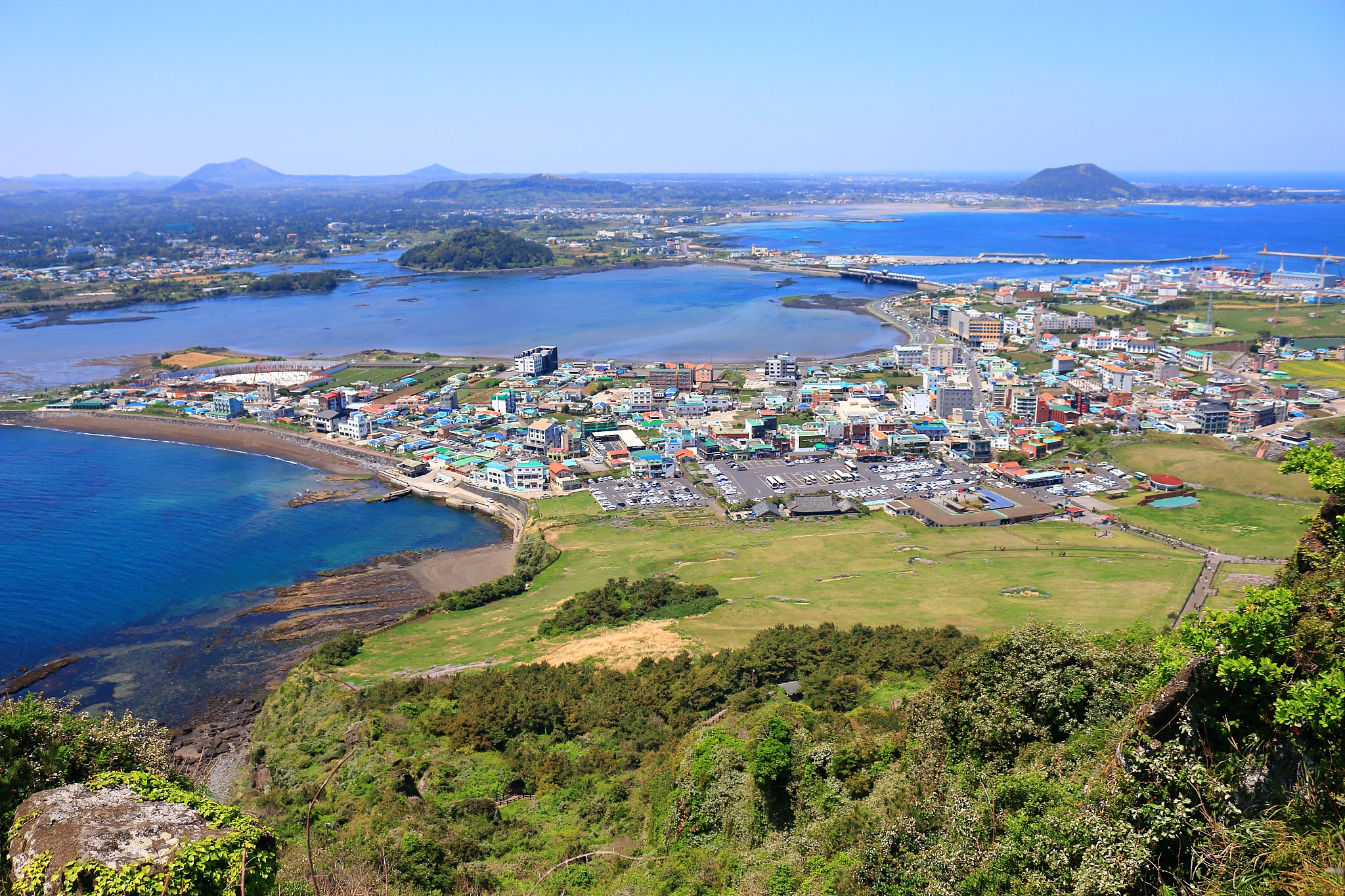 seongsan sunrise peak, unesco world heritage site, sunrise, sunr