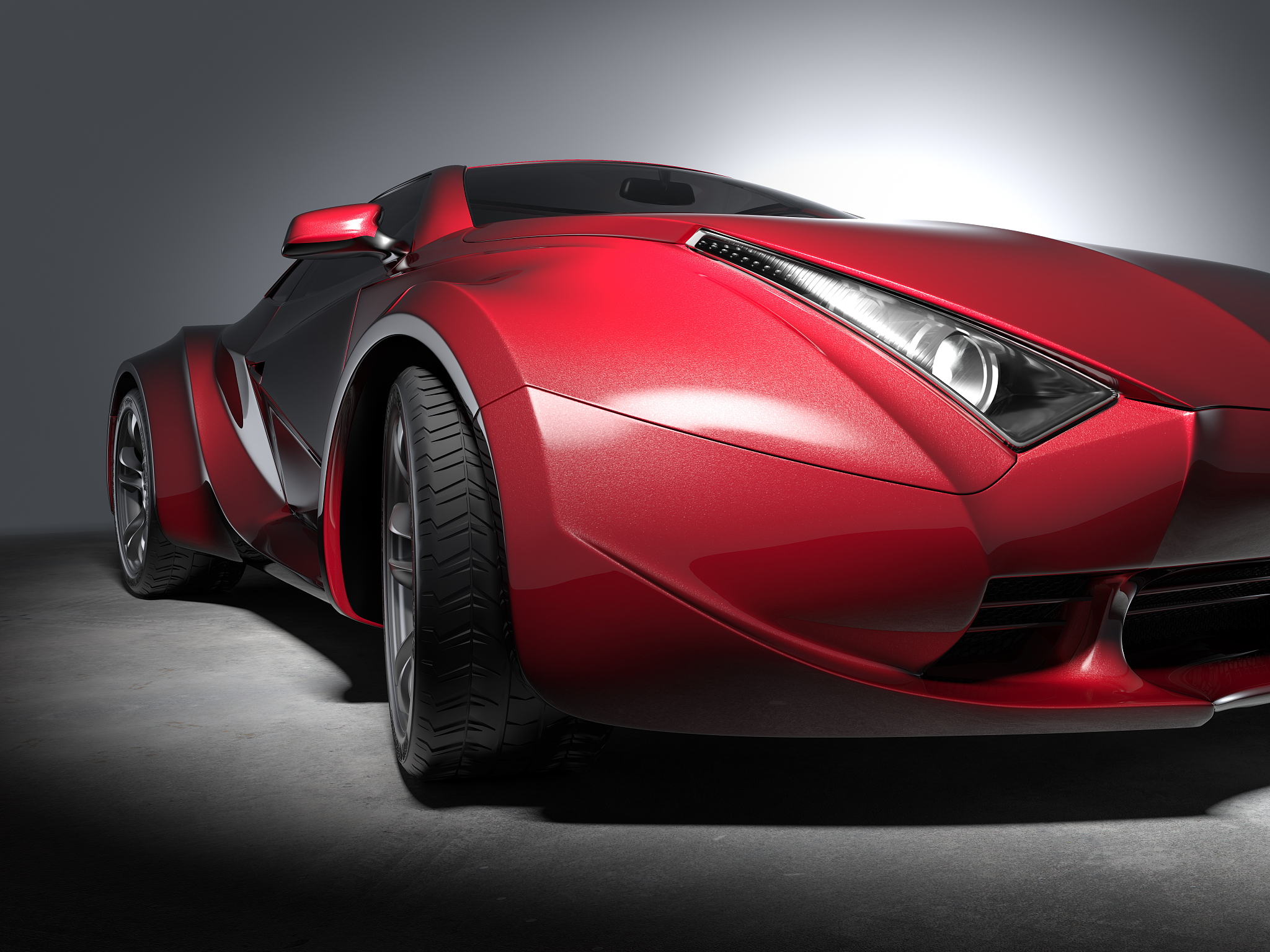 red sports car