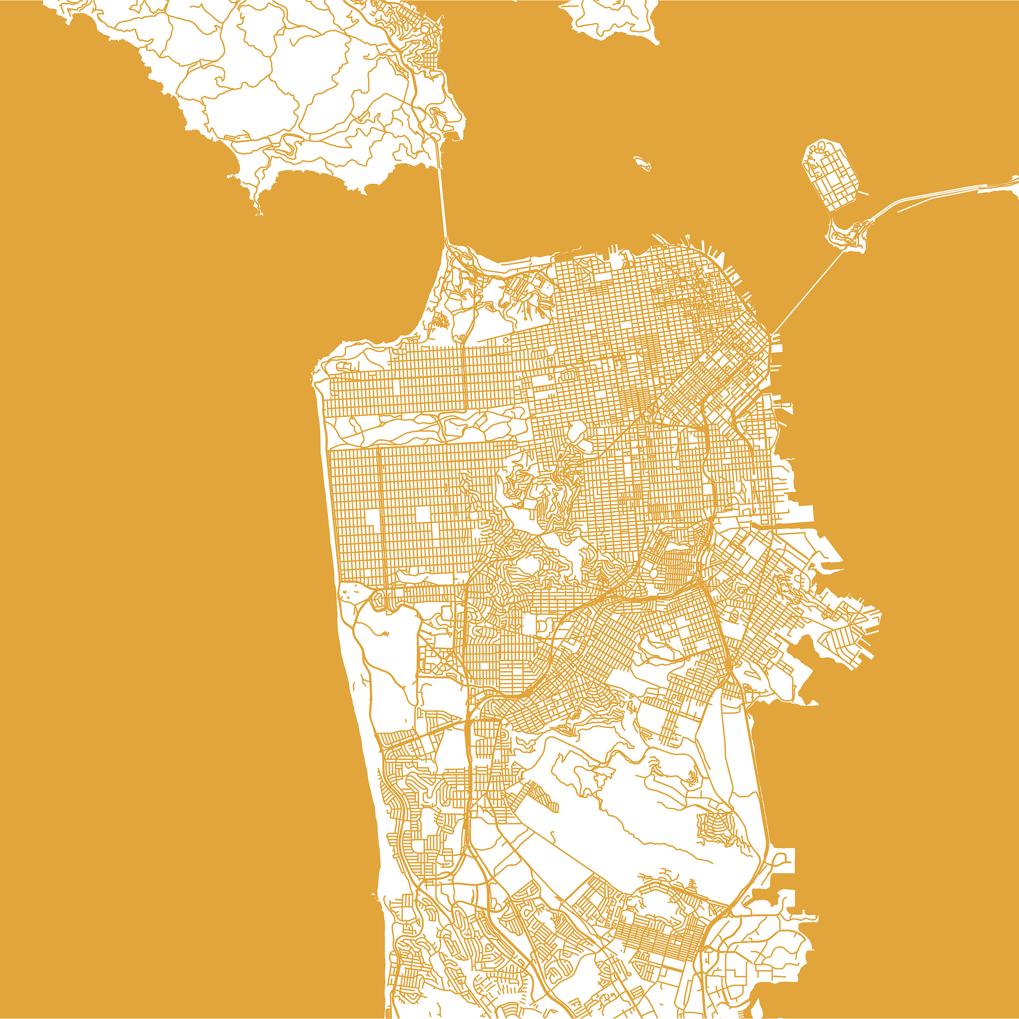 san francisco city map