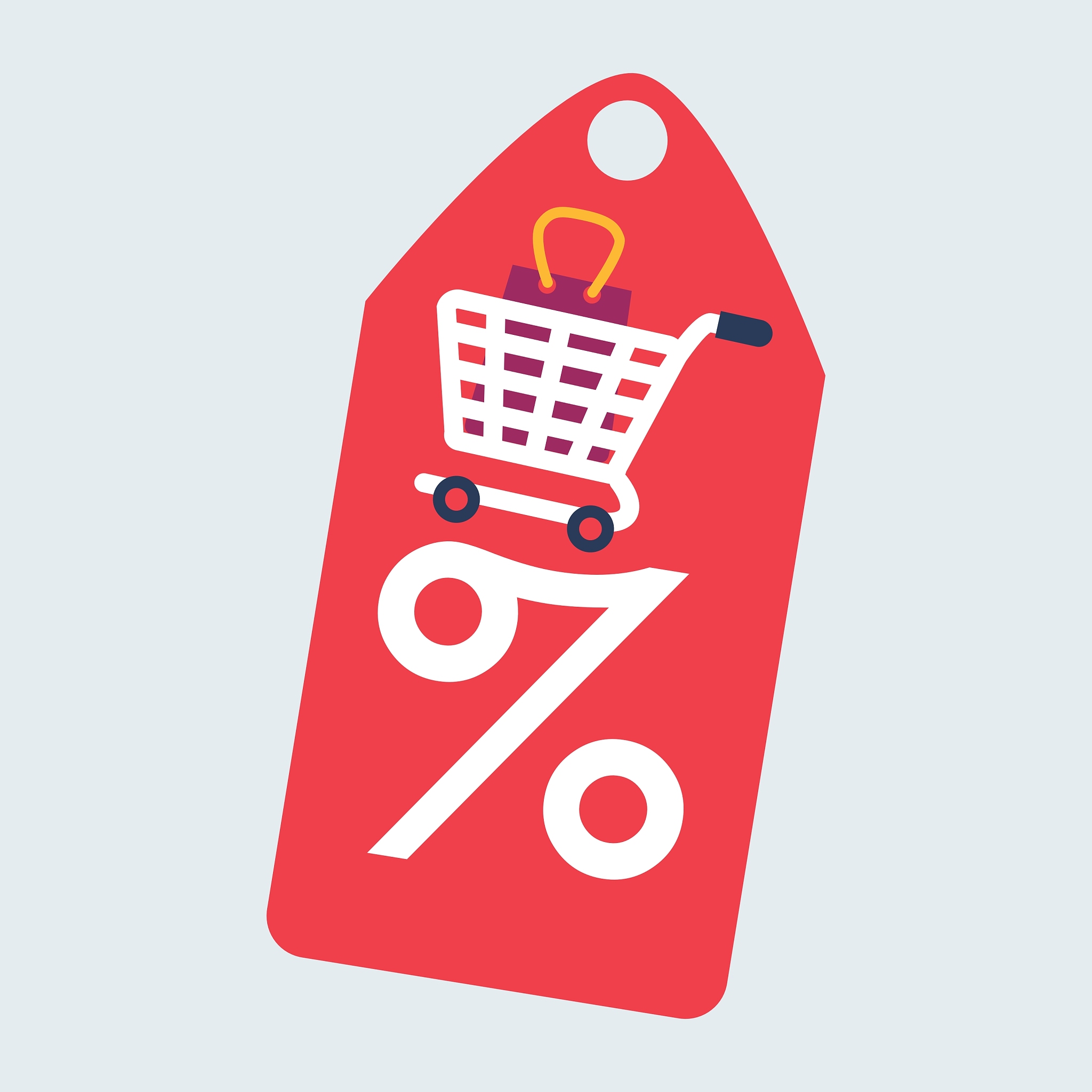 shopping design sales and retail icon isolated