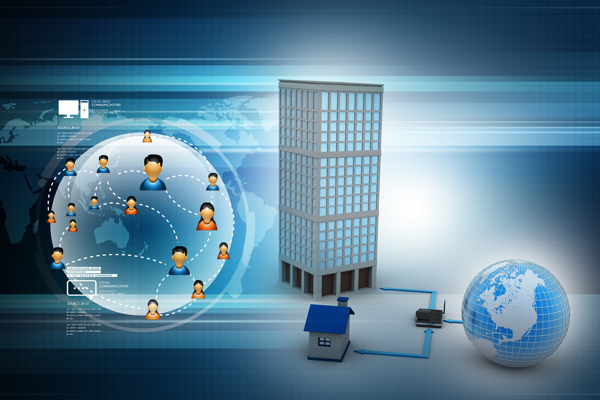 homes on a global network