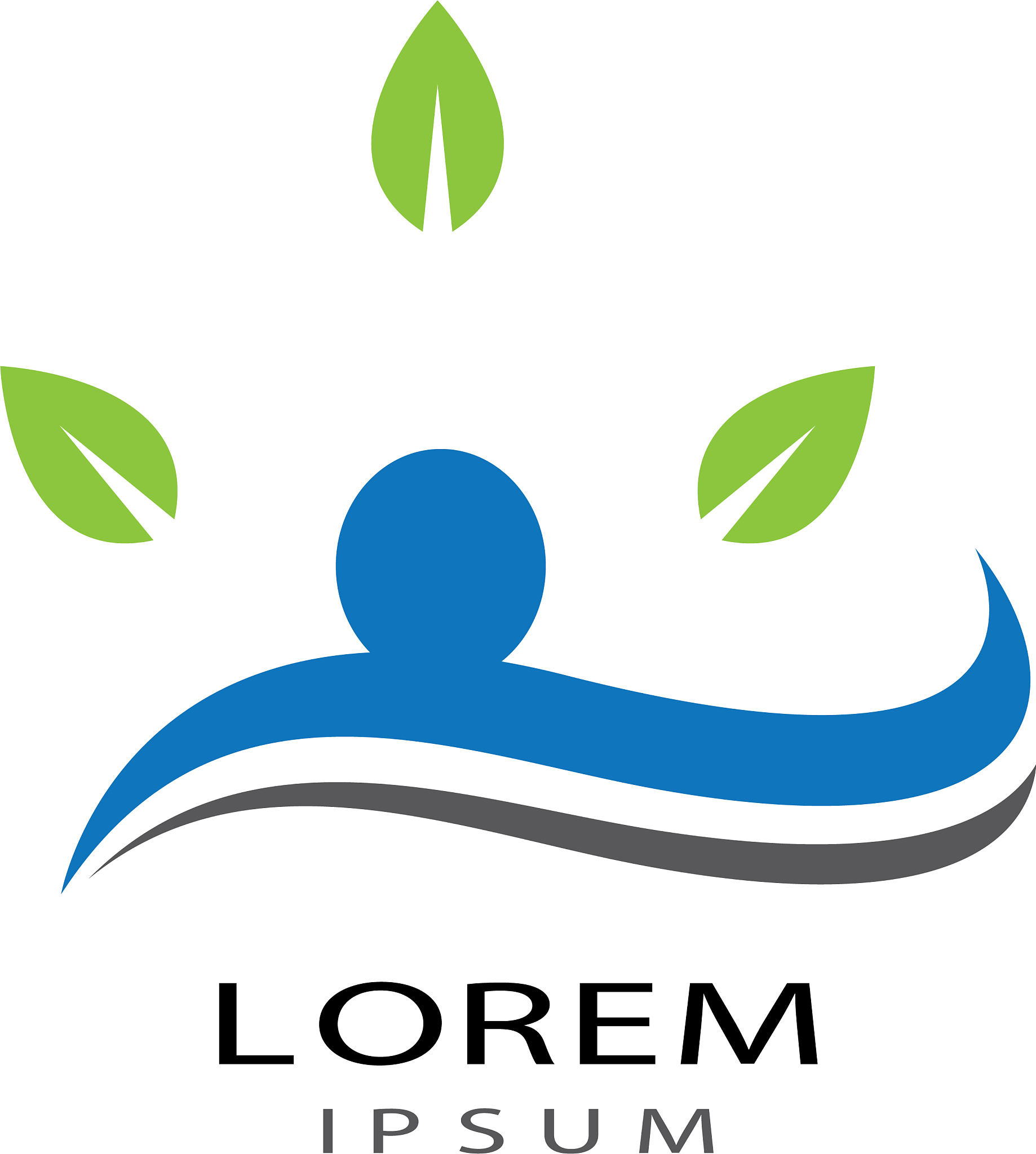 wellness logo template icon