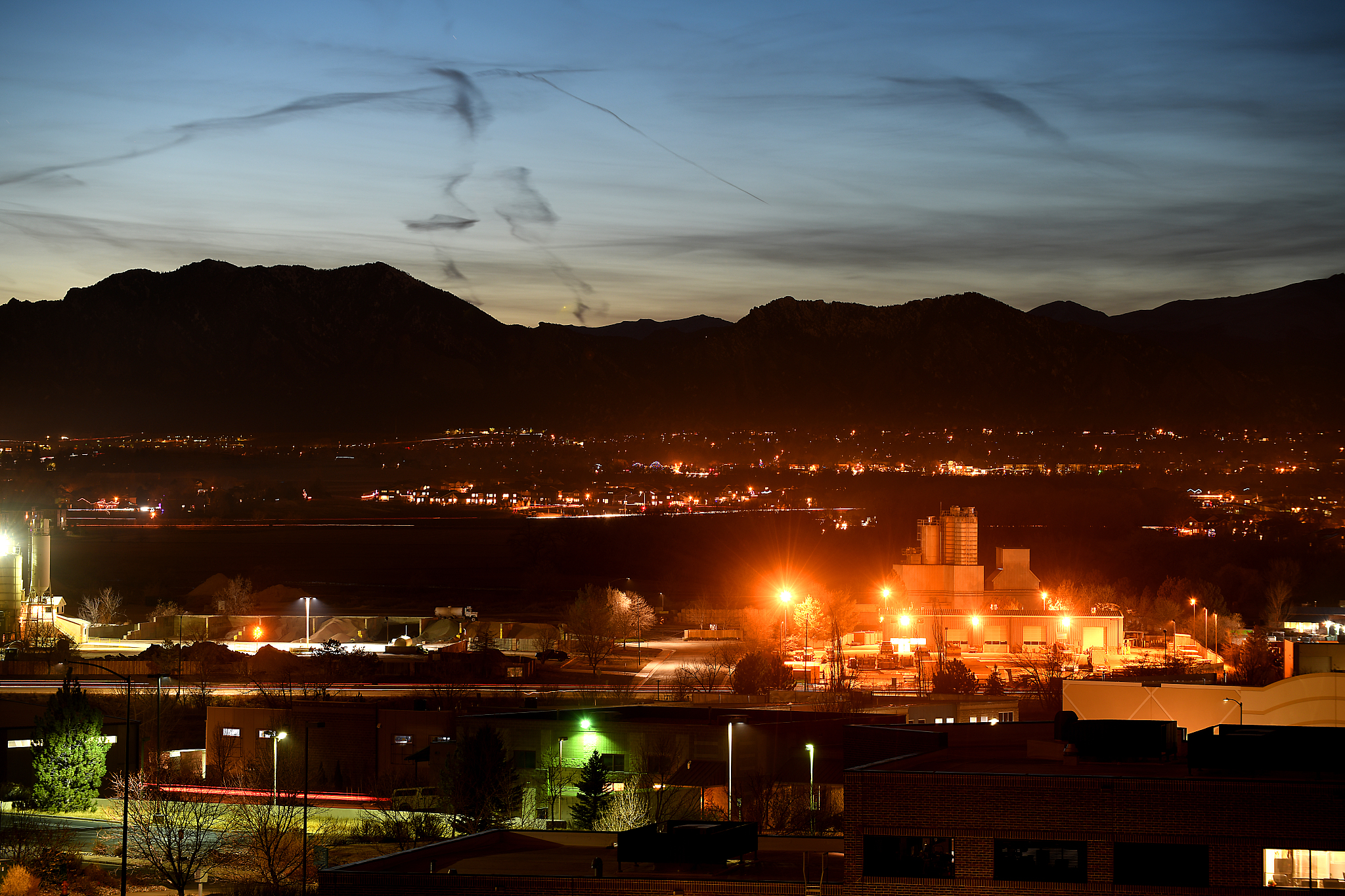 industrial sunset
