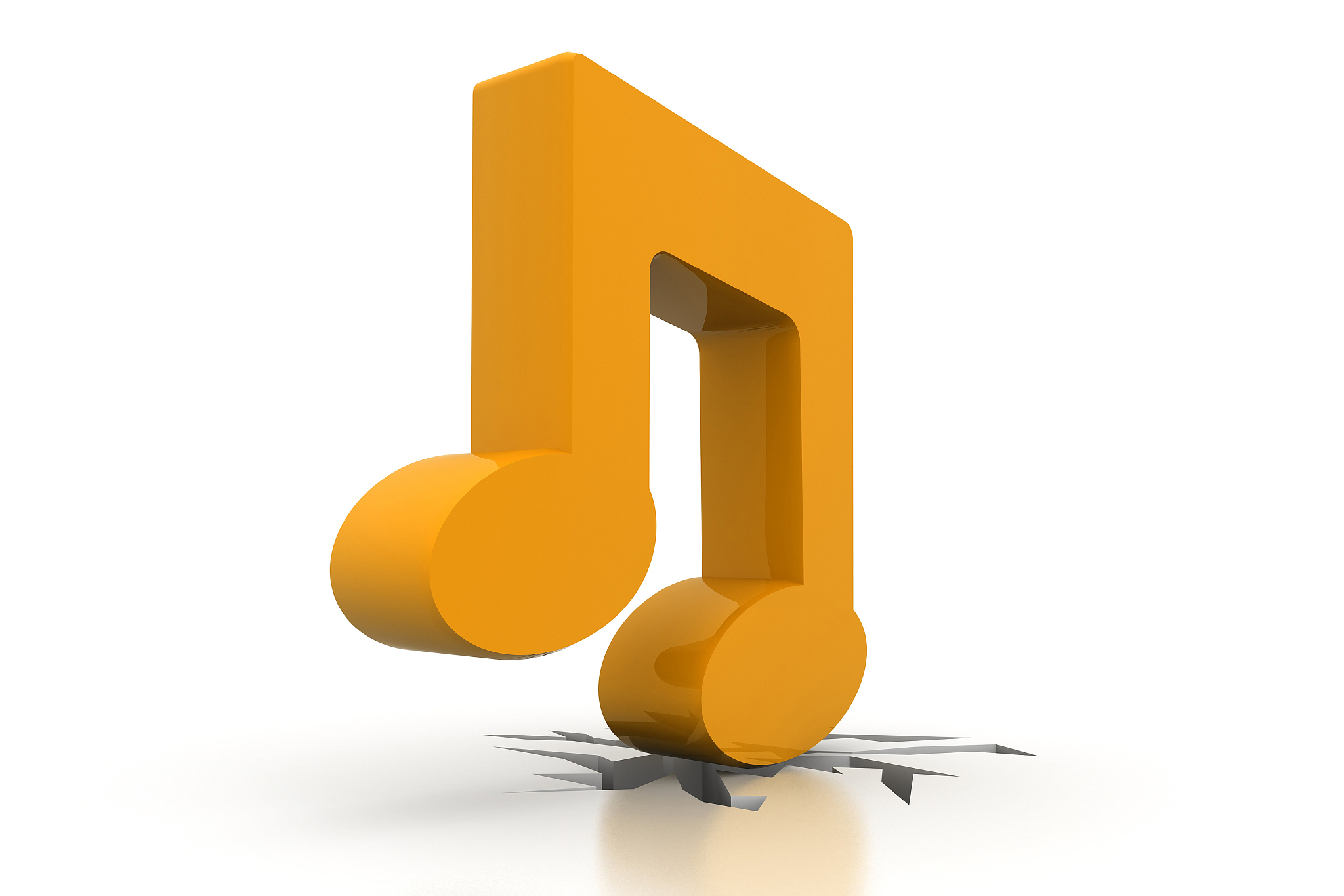 3d music note