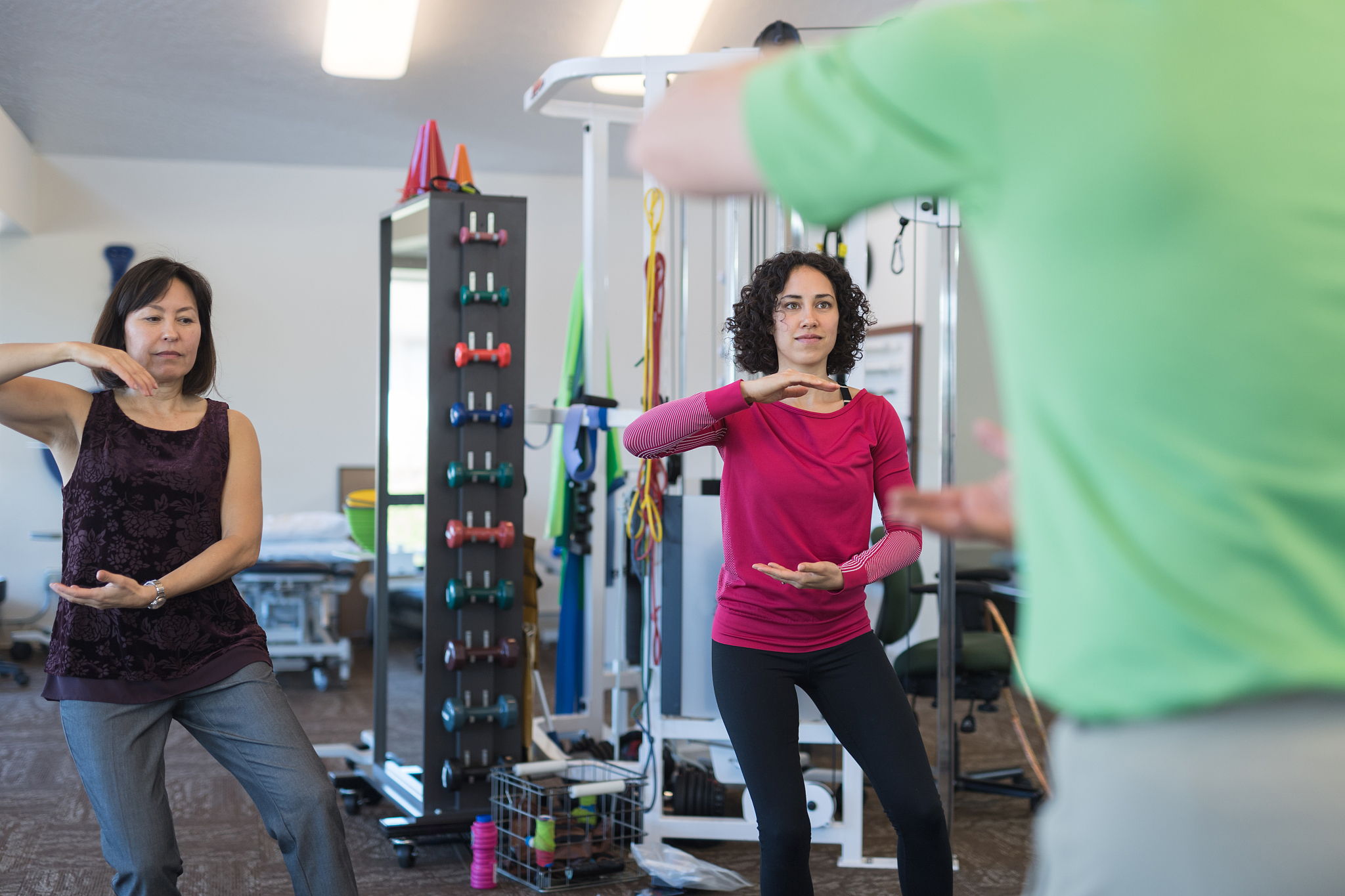tai chi in a physiotherapy clinic