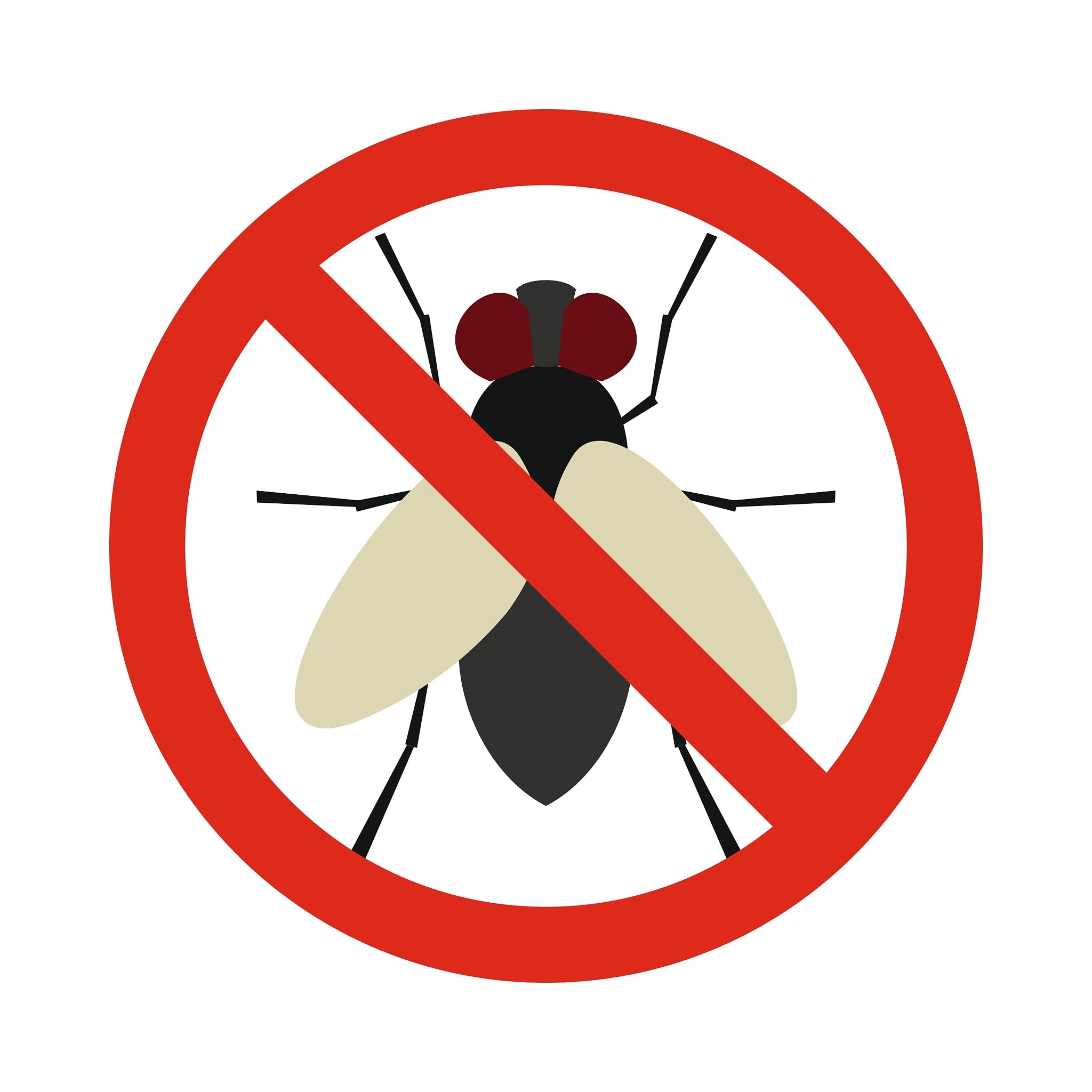prohibition sign glies icon flat style