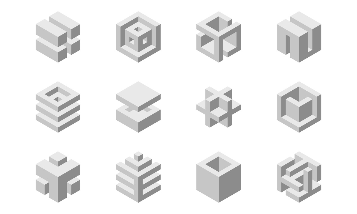 三个正方体搭成的立体图形：正面看是两个正方形