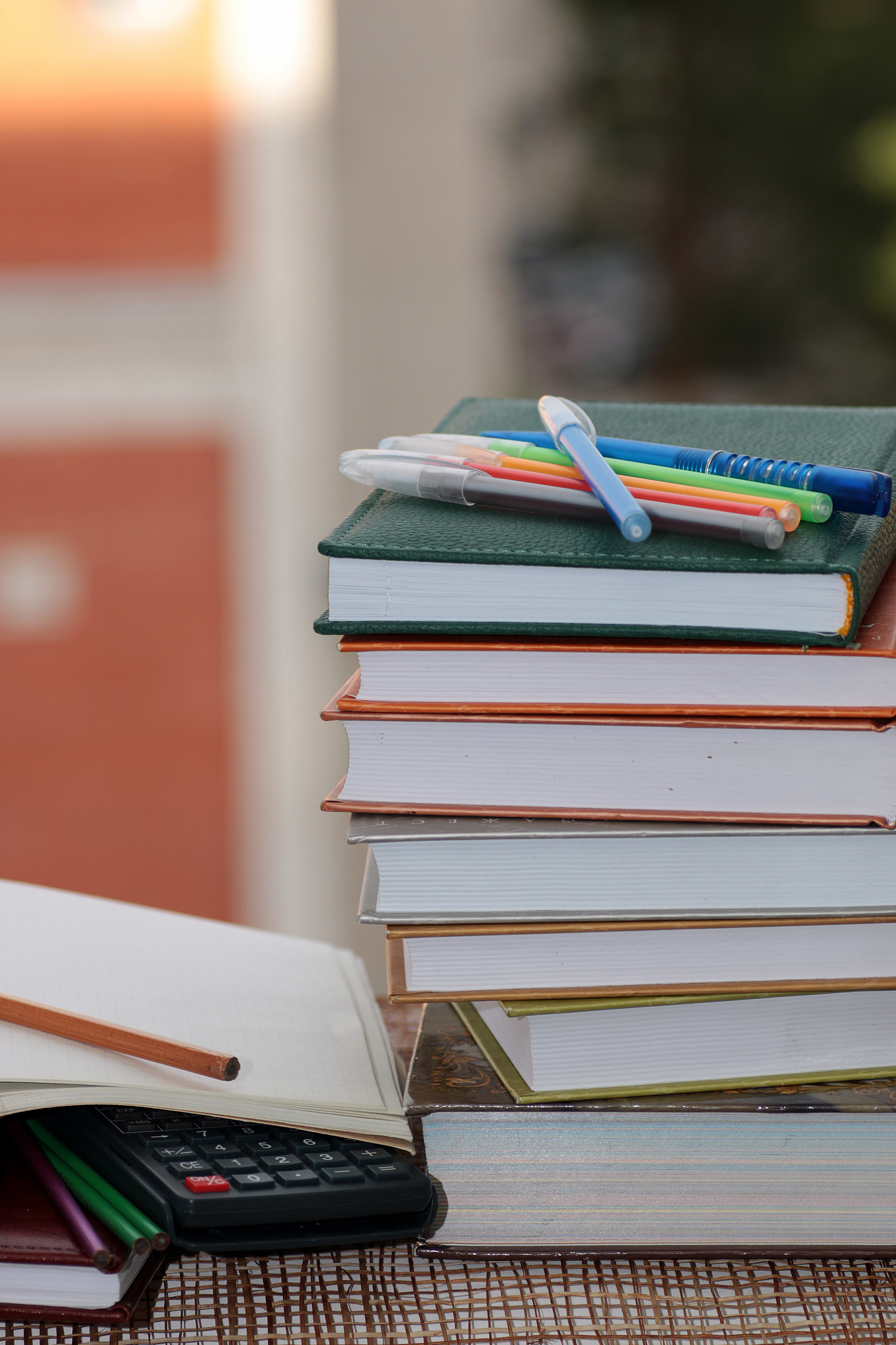 pen pencil study textbooks