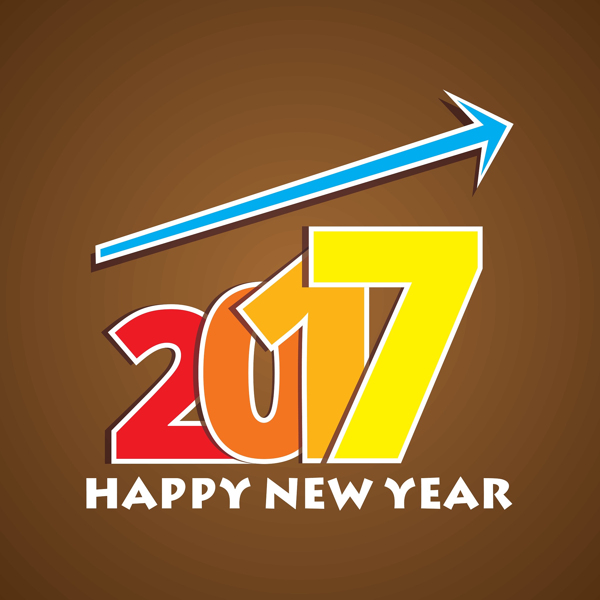 happy new year 2017 design