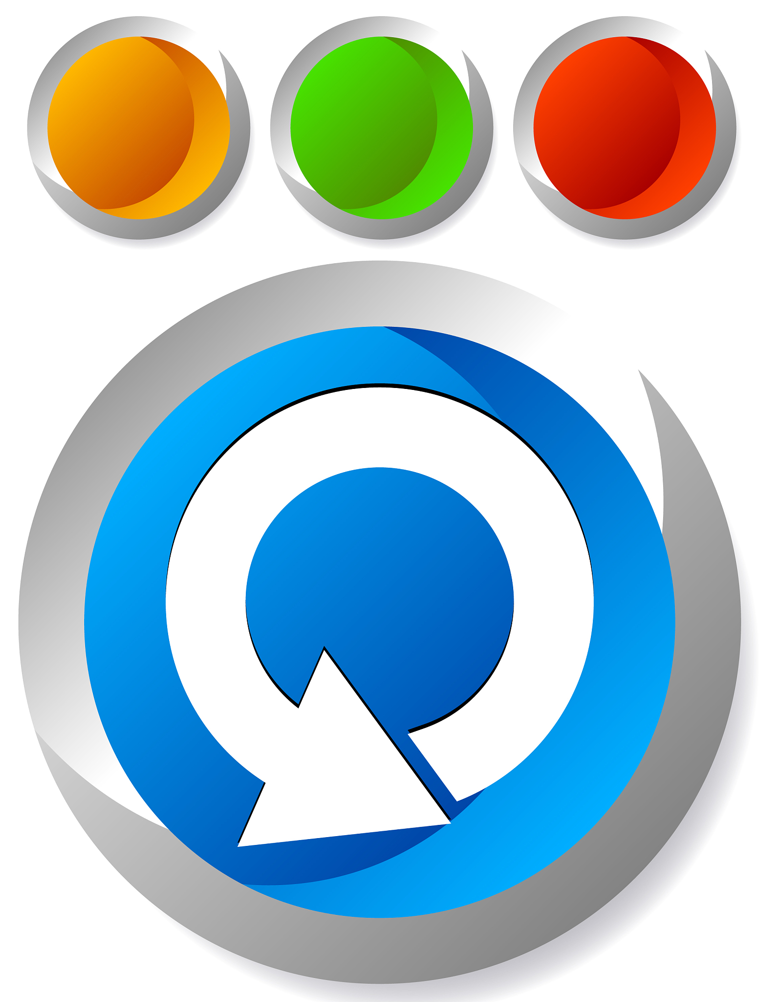 circular 360 degree arrow icon phase cycle