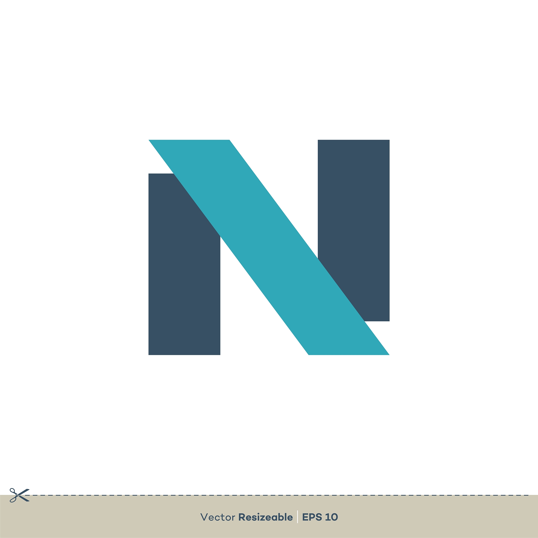 n letter vector logo template illustration design. vector eps 10