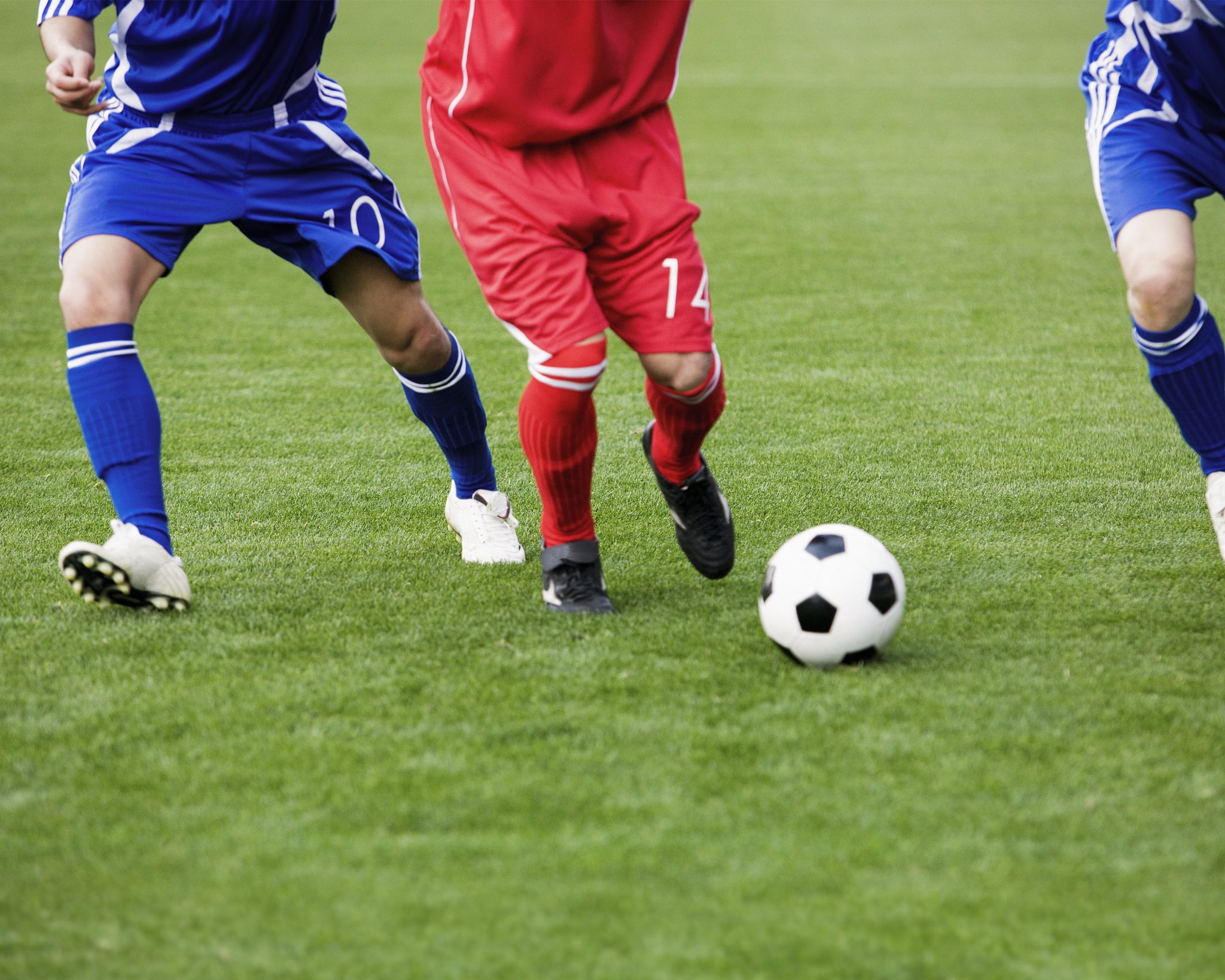 two player playing football