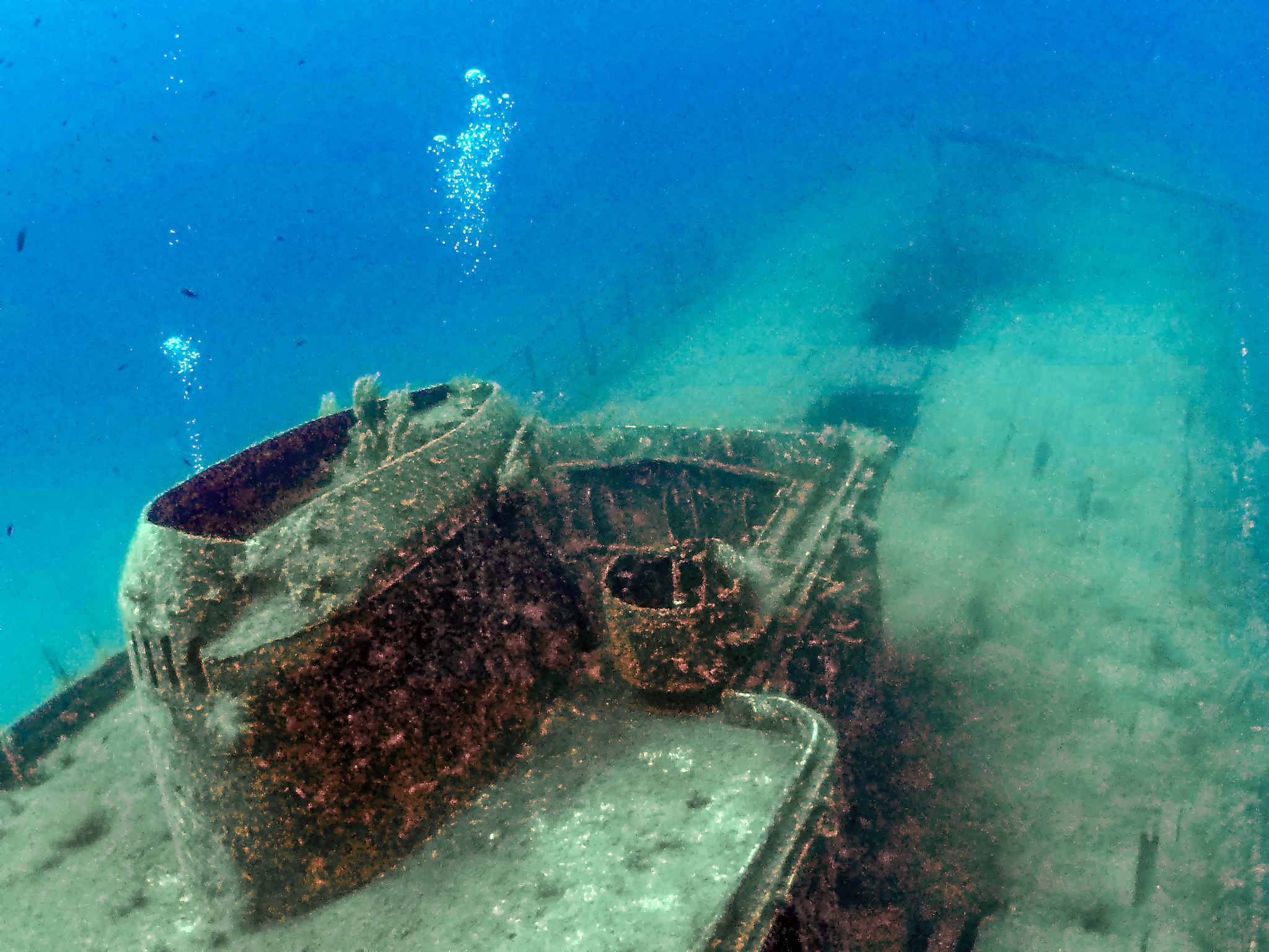 the wreck of the mv karwela near gozo, malta