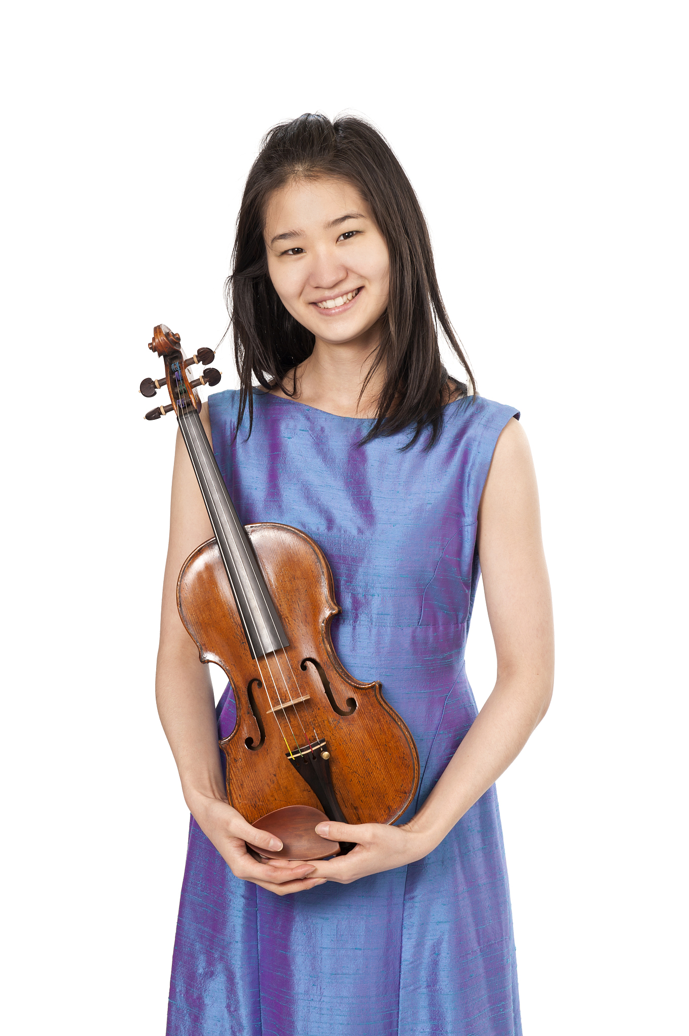 young female violin player