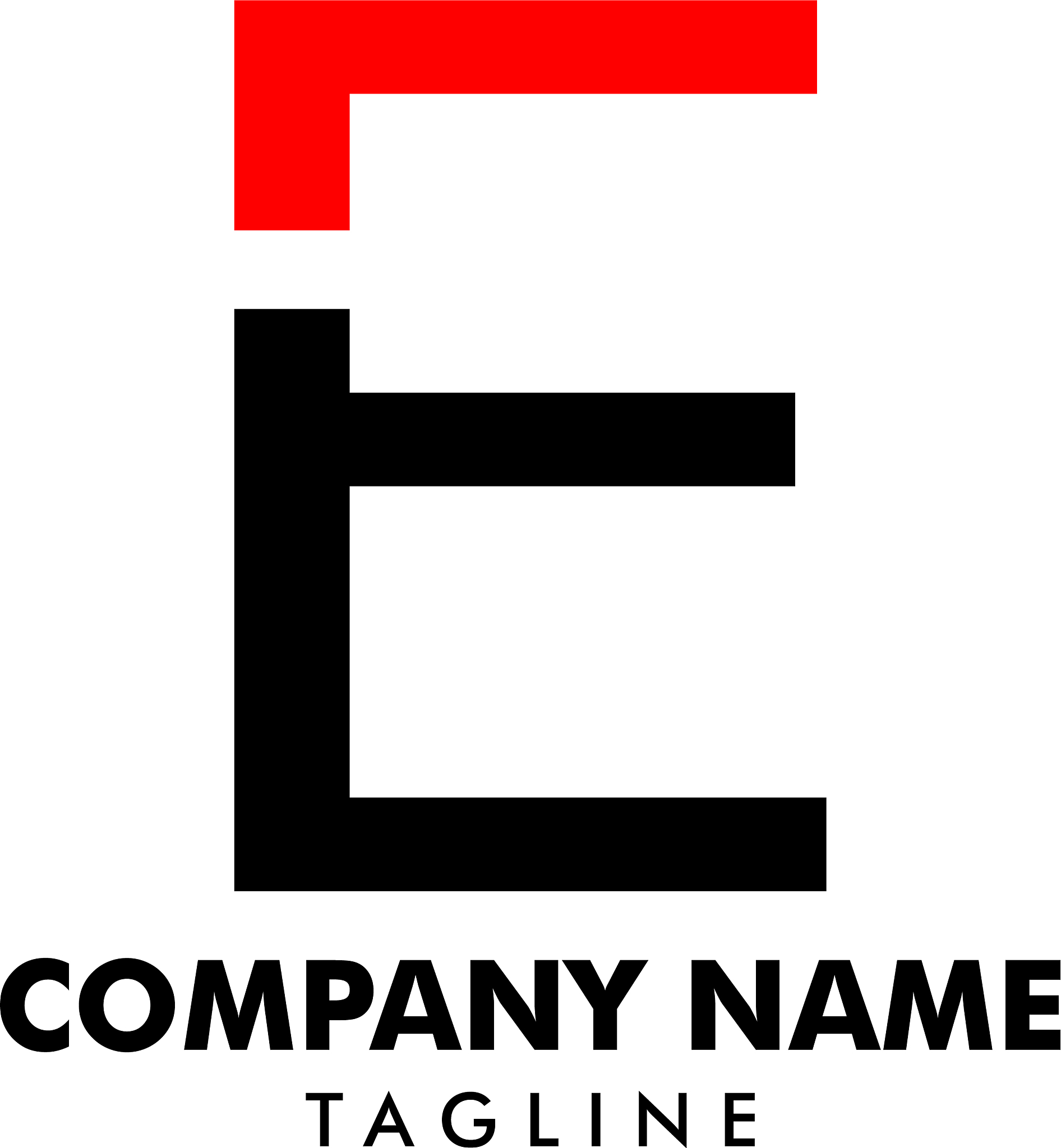 initial letter e logo template design