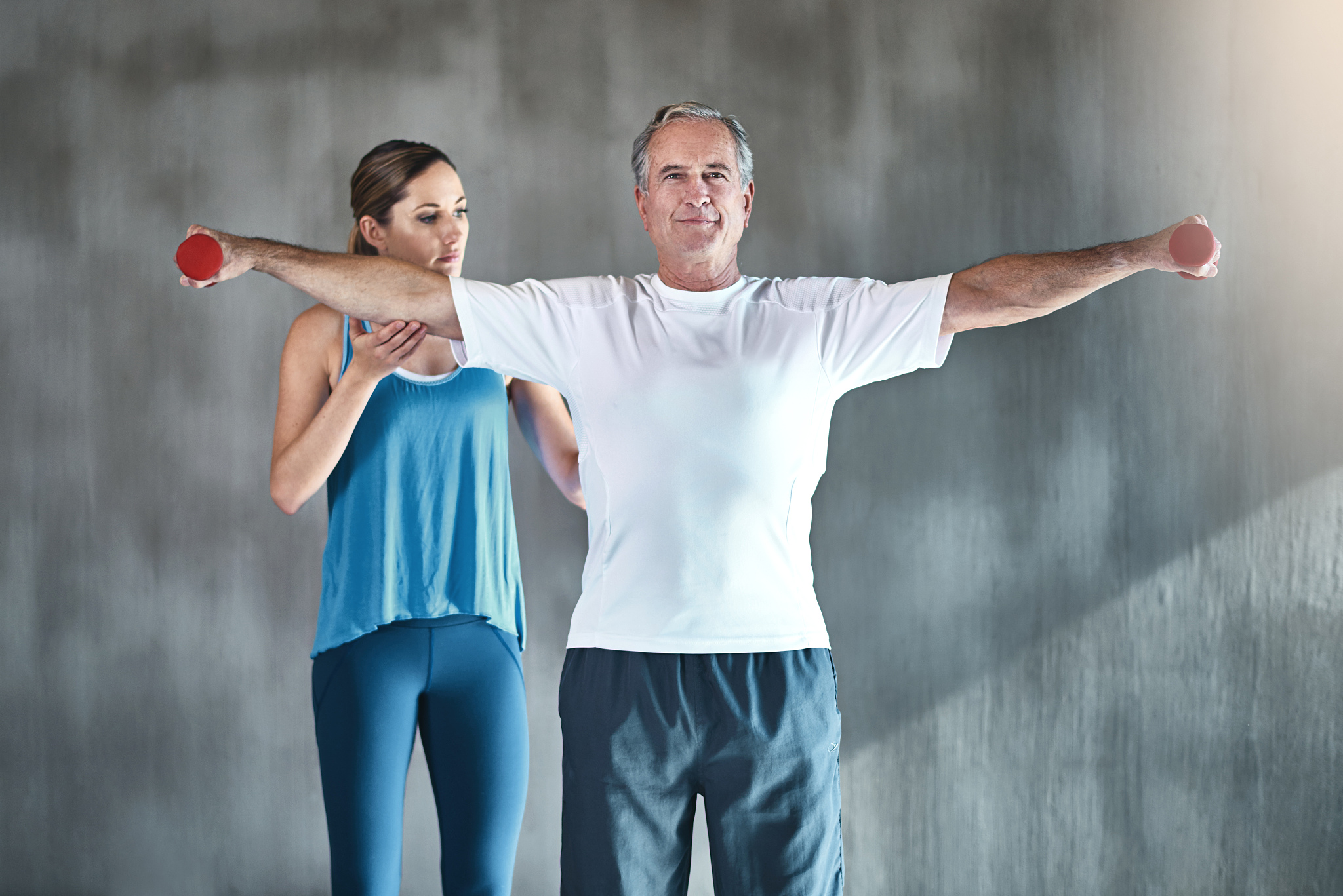 building strong, healthy muscles with the help of a physiotherap