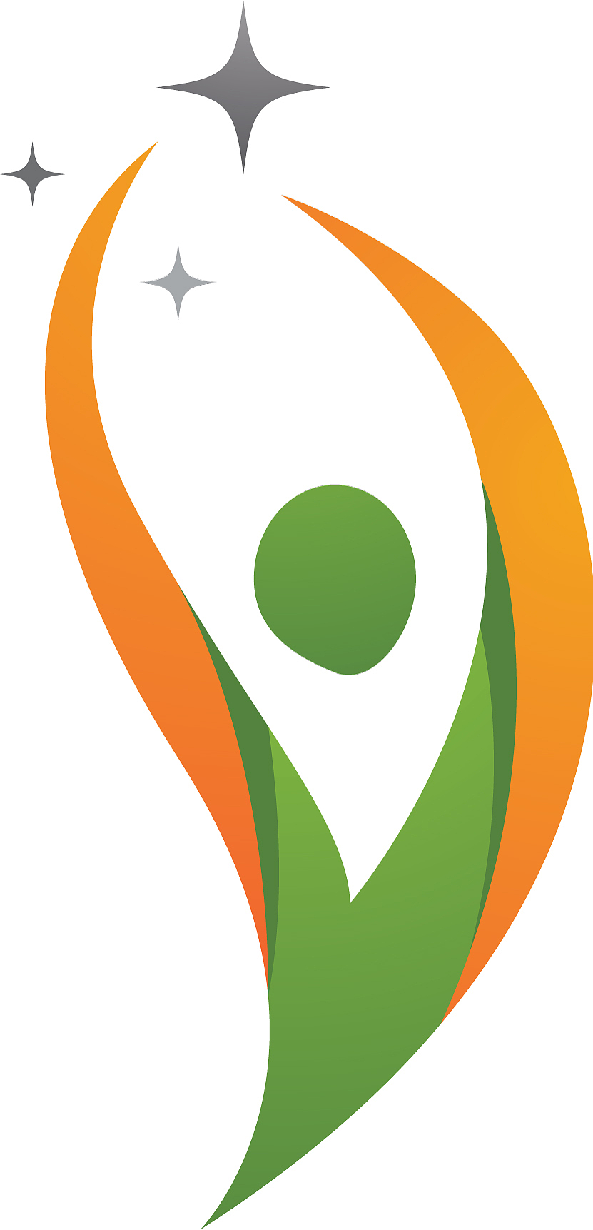 human character logo sign health care logo sign