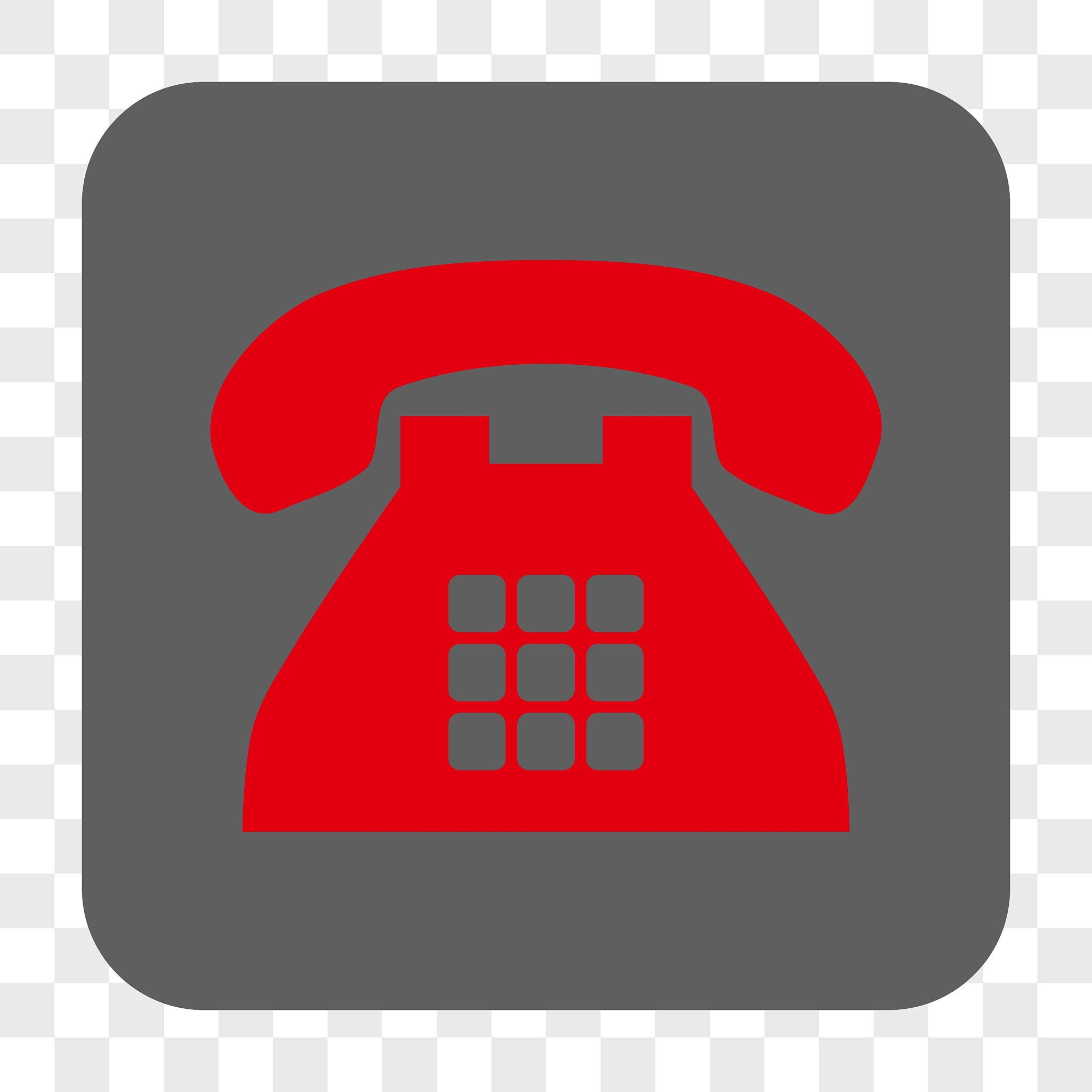 tone phone rounded square button
