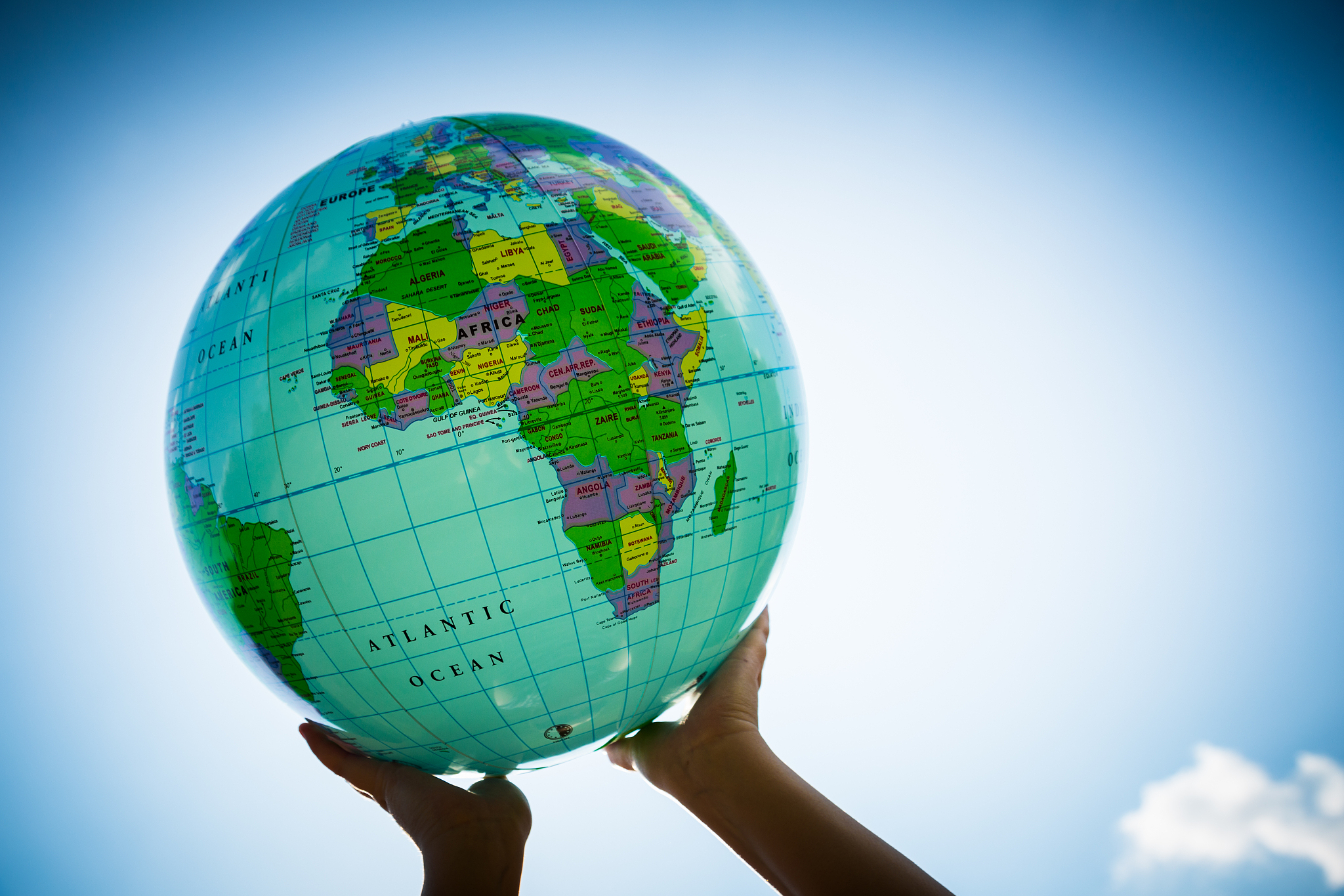 world in her hands