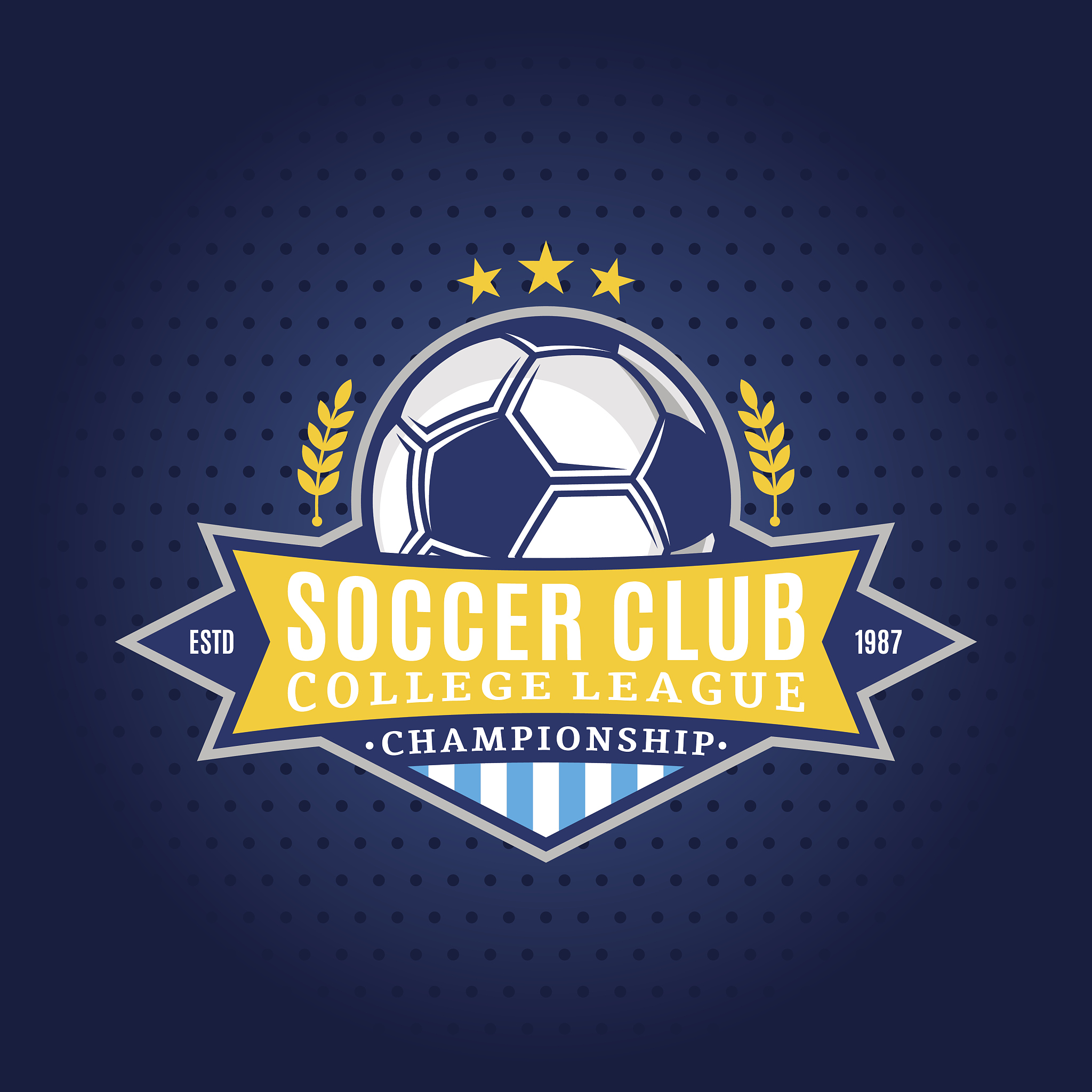 soccer football club label