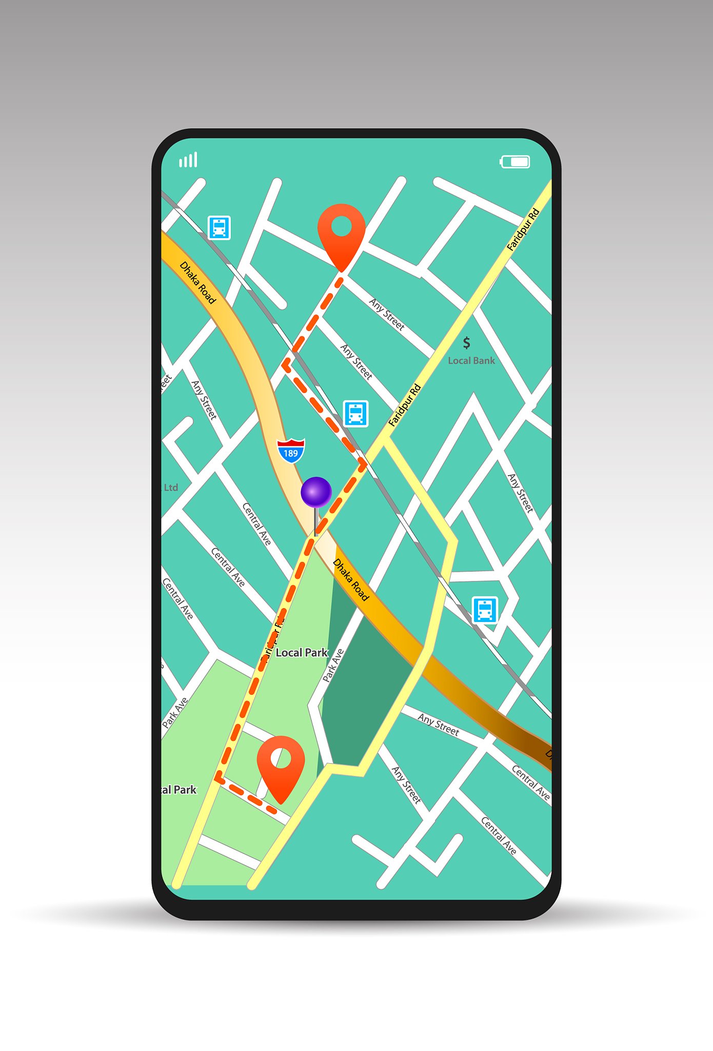 navigation and location on smartphone